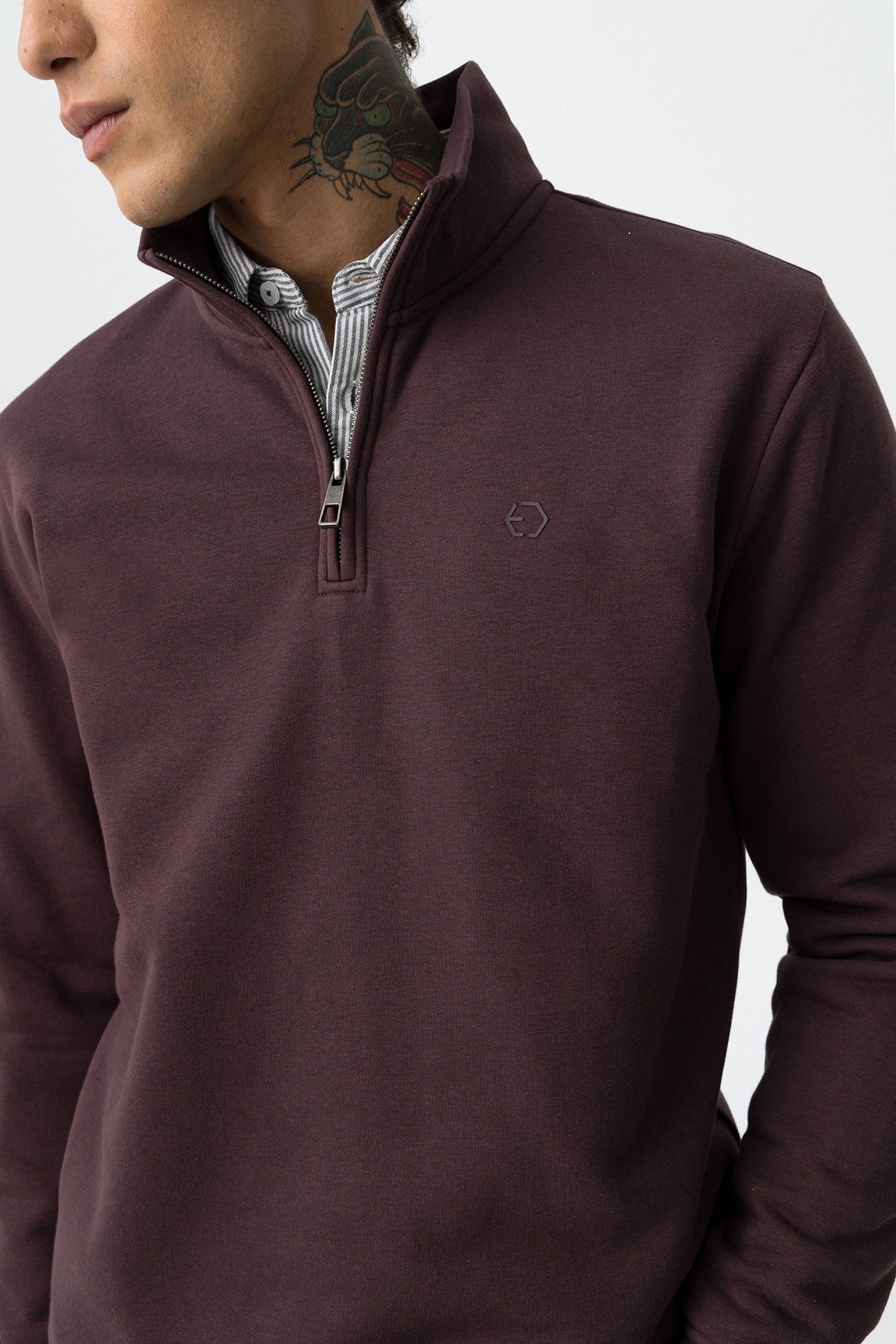 FELPA JAMIR MEZZA ZIP - COMFORT FIT 10061521.MAR