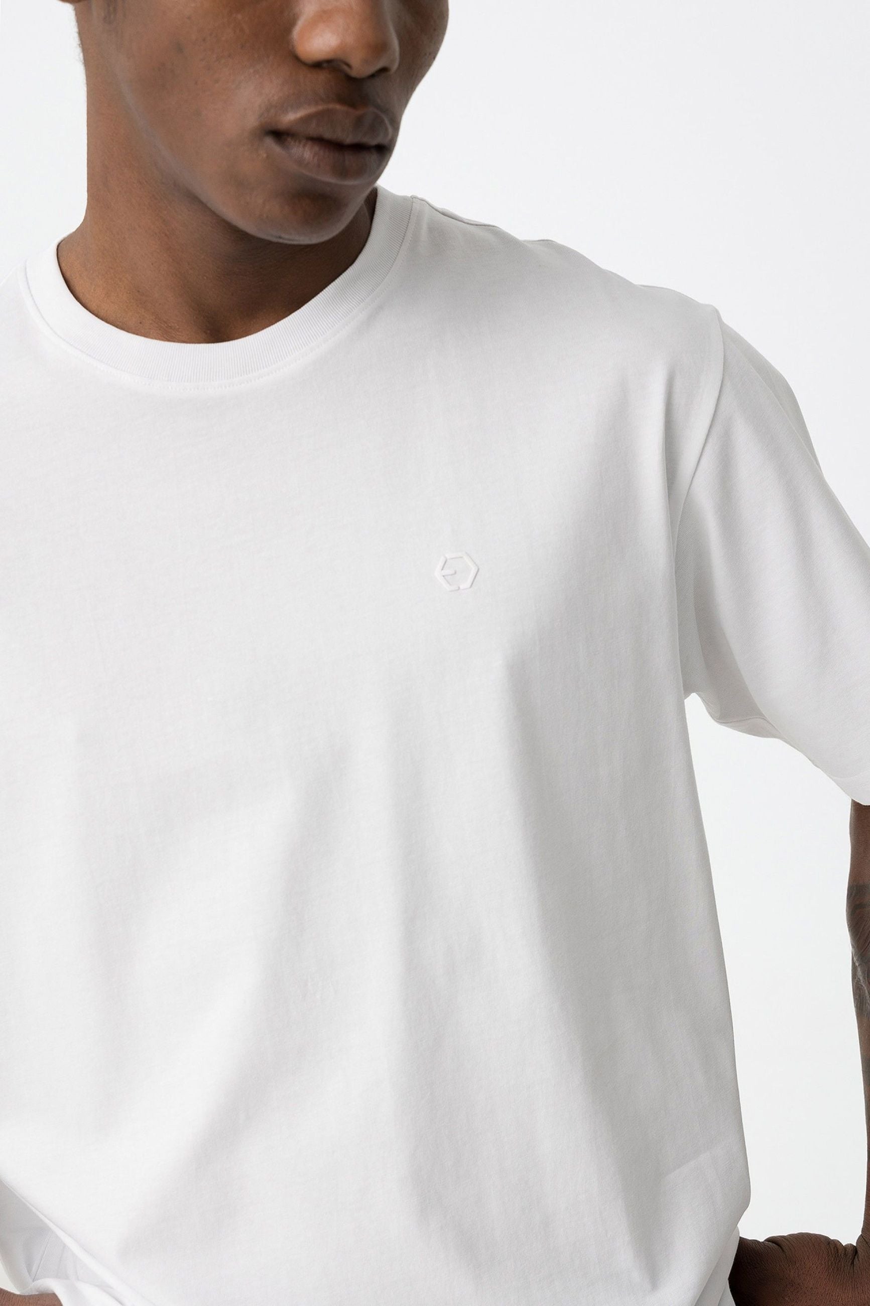 T-SHIRT JACK BASIC IN 100% COTONE CON LOGO LATO CUORE - RELAXED FIT 10059139.BIA