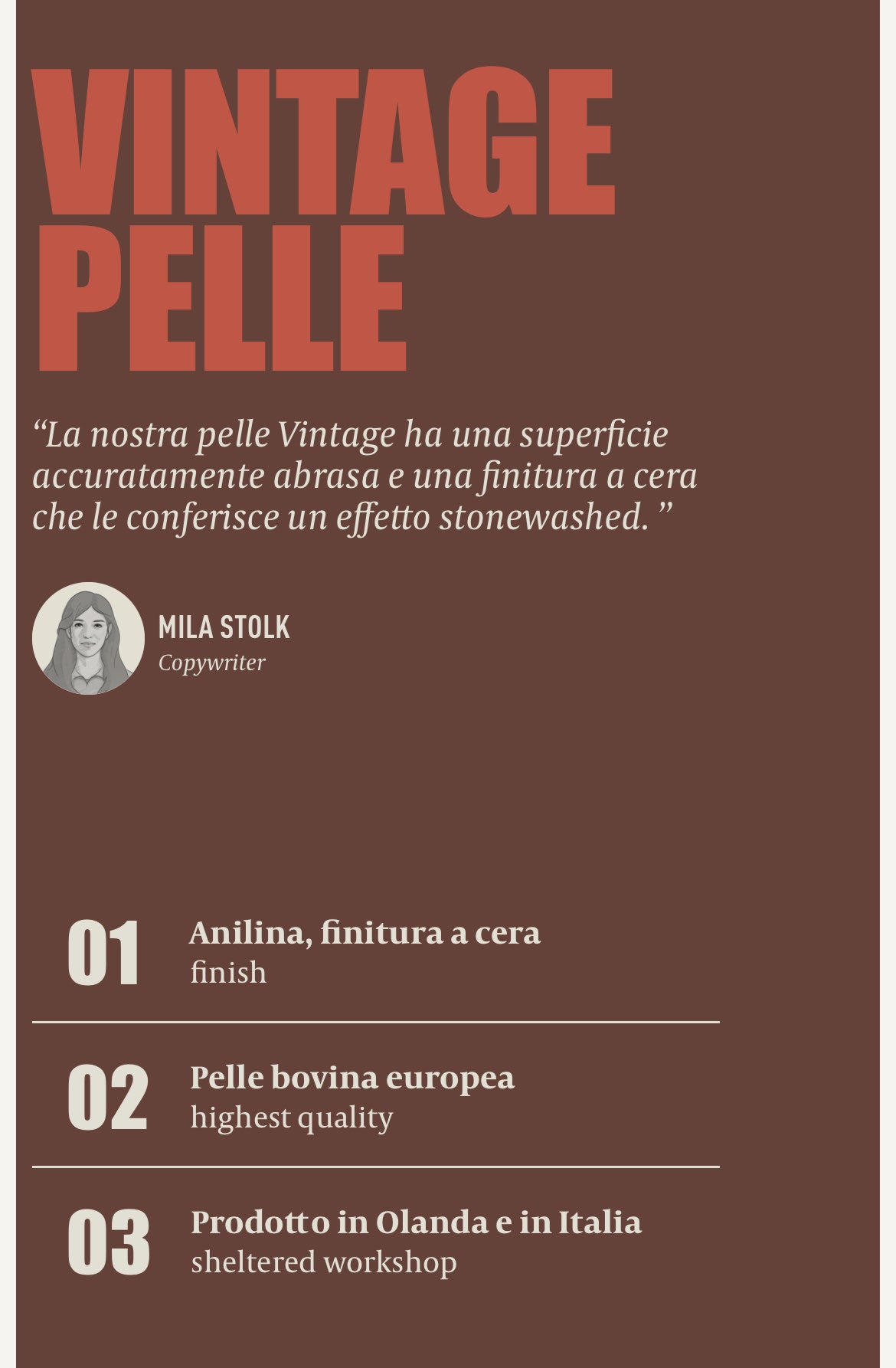MINIWALLET PORTA CARTE E BANCONOTE IN MORBIDA PELLE VINTAGE CON CUCITURE IN CONTRASTO MV-COGNAC-BROWN