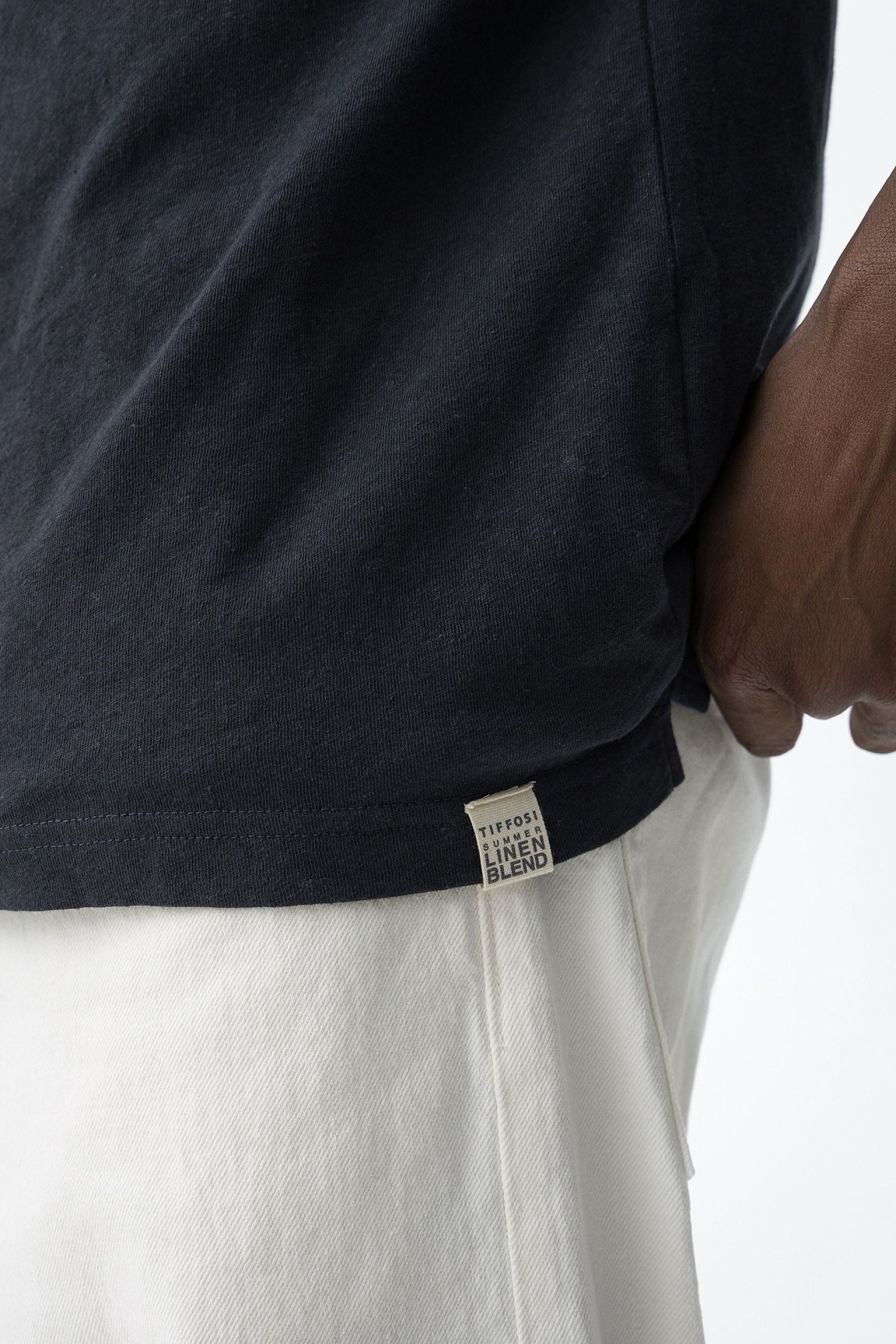 POLO FOREST IN MISTO LINO/COTONE - REGULAR FIT 10065753.BLU