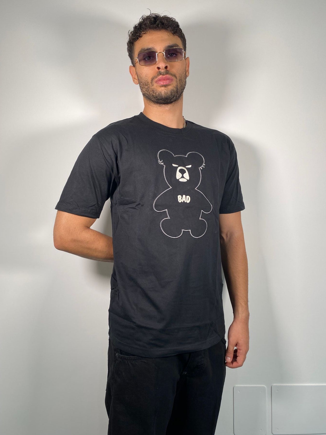 T-SHIRT CON APPLICAZIONE TEDDY BAD - REGULAR FIT