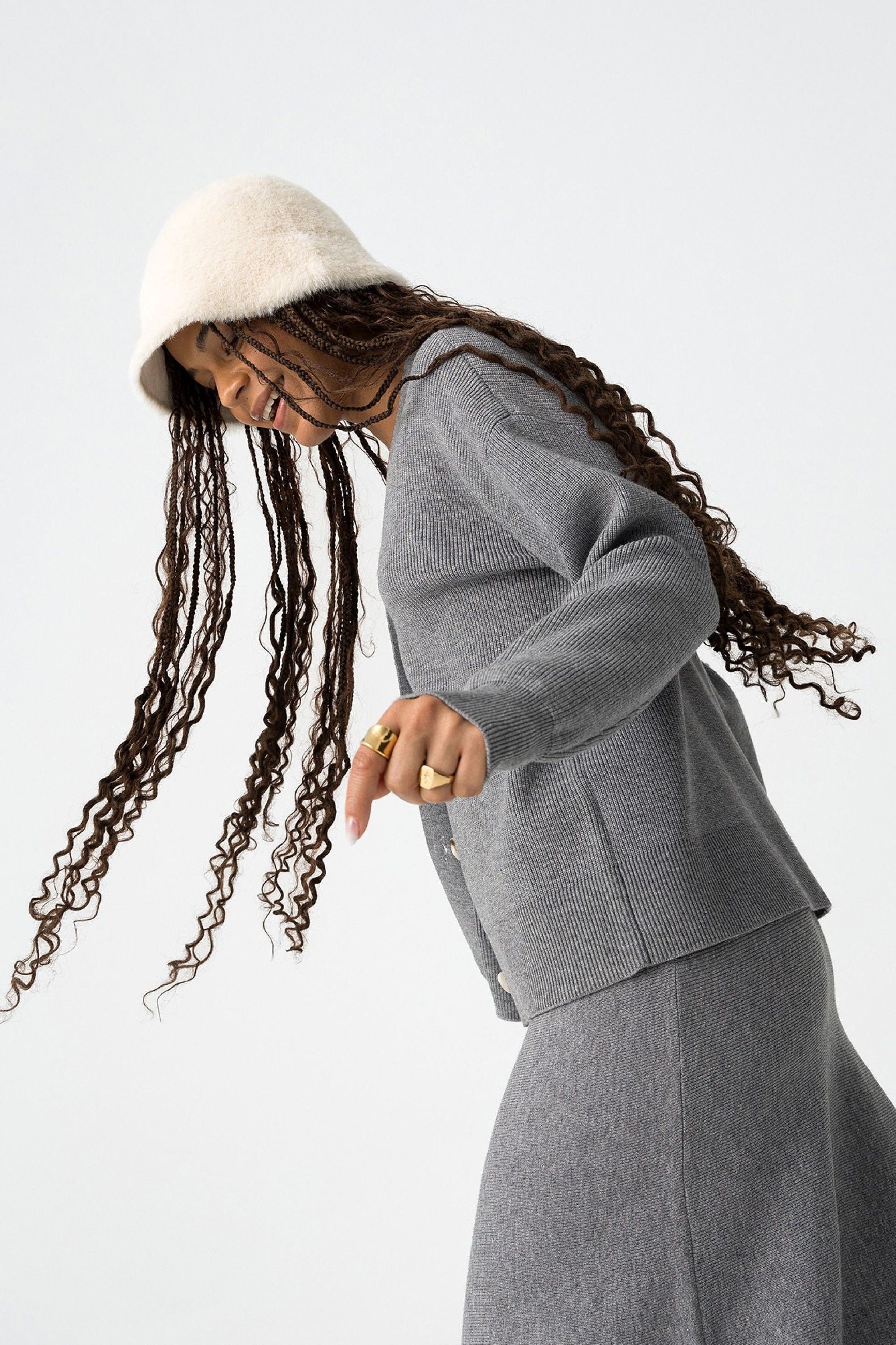 CARDIGAN MIX&MATCH_C DA COMPLETO CON APERTURA FRONTALE CON BOTTONI - REGULAR FIT 10062572.GRI