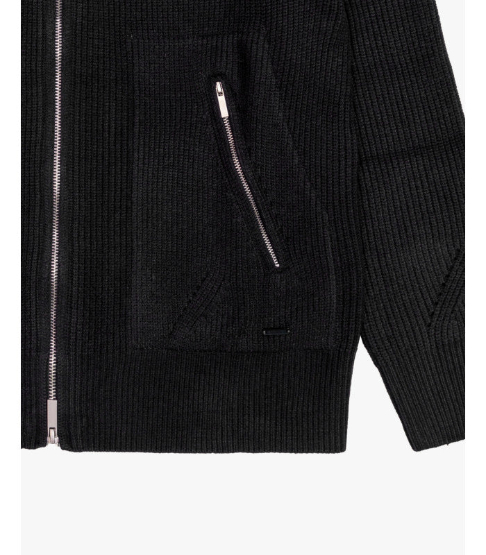 MAGLIA APERTA CON ZIP E TASCHE ZIPPATE - REGULAR FIT GL35051-F25.NER