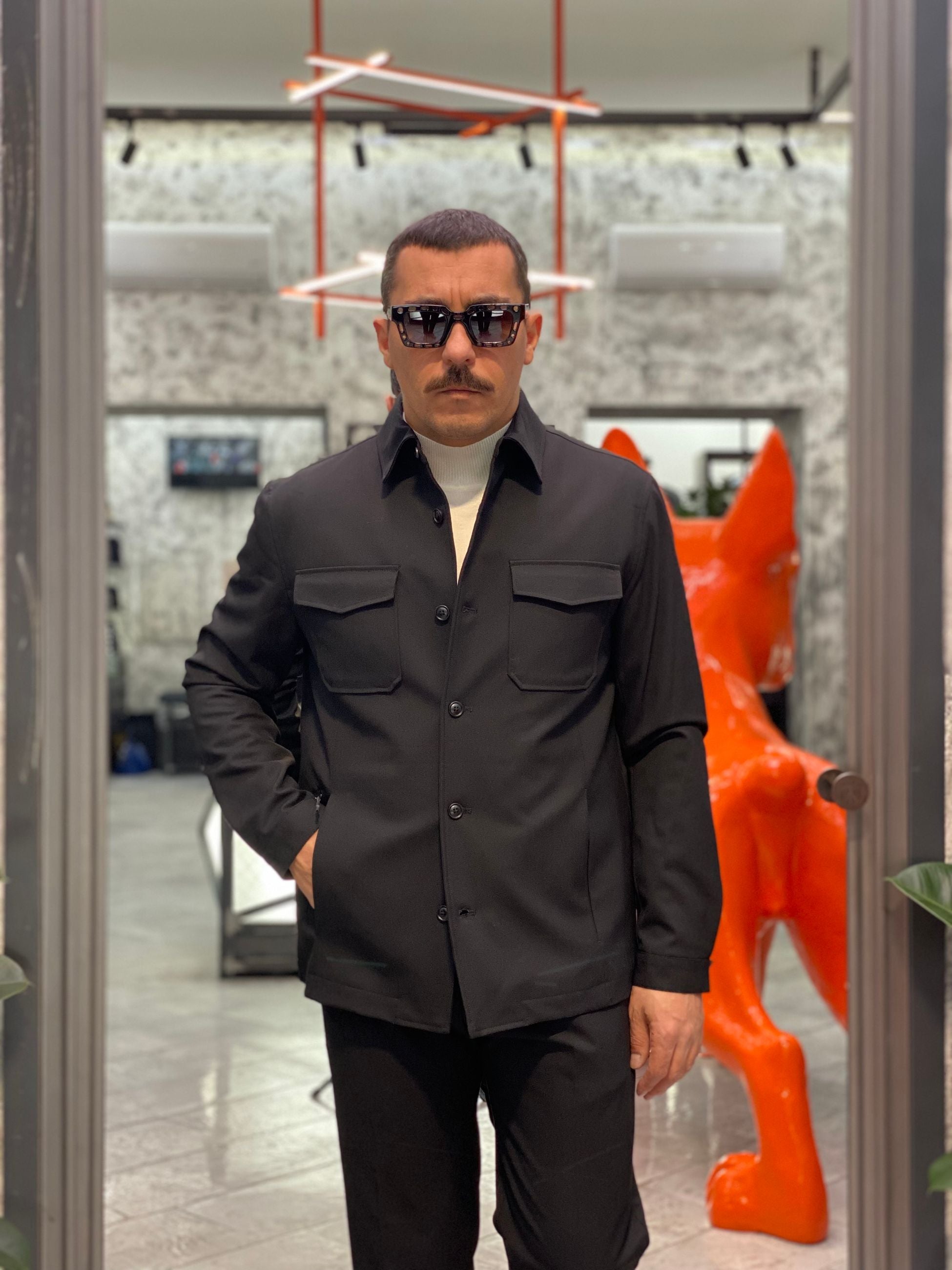 GIACCA GIUBBINO DA COMPLETO CON TRAPUNTA INTERNA E TASCHE A FILO ESTERNE - REGULAR FIT GBI1045SS.NER