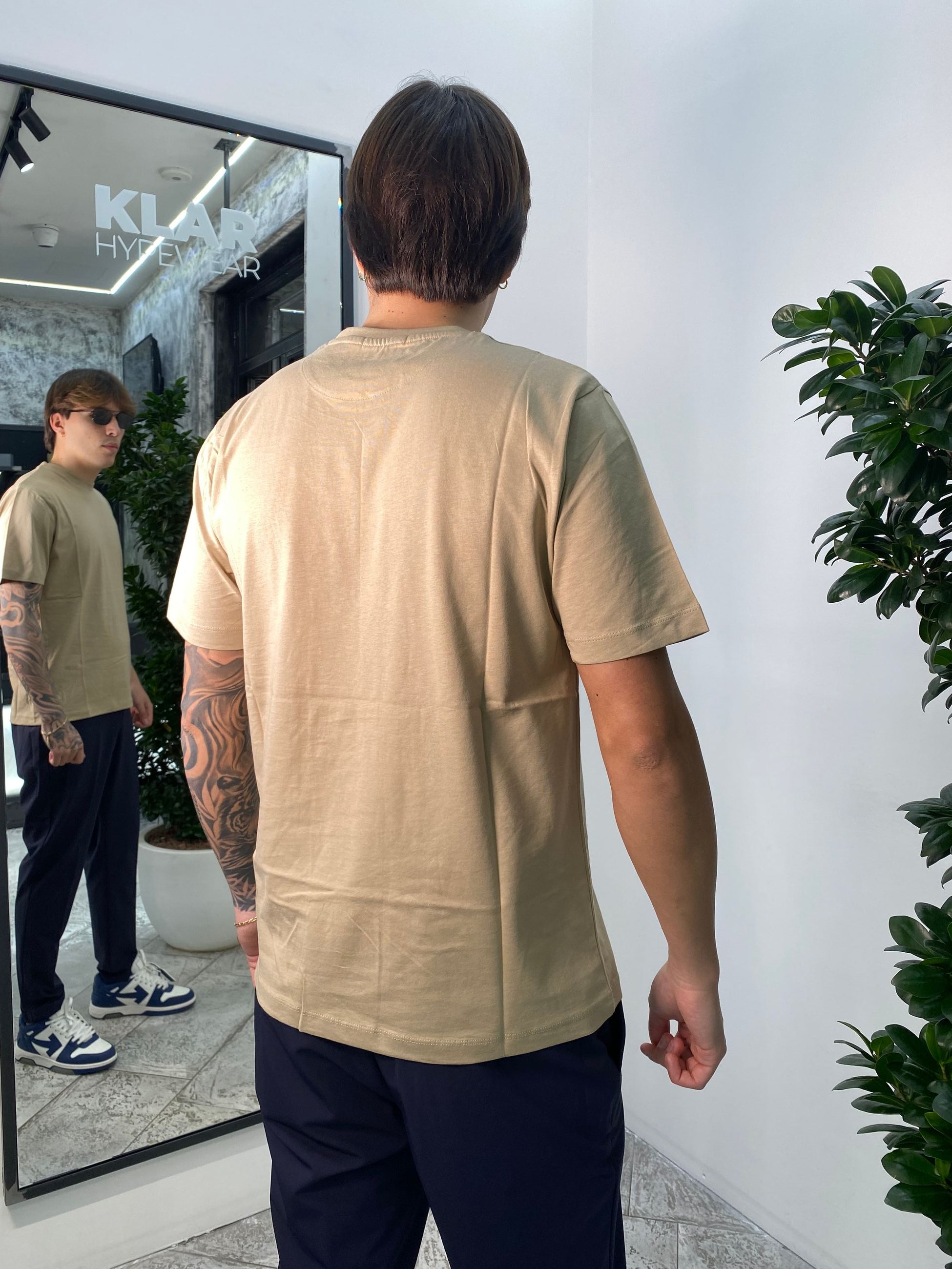 T-SHIRT BASIC IN 100% COTONE PREMIUM - REGULAR FIT TE2962SS.BEI