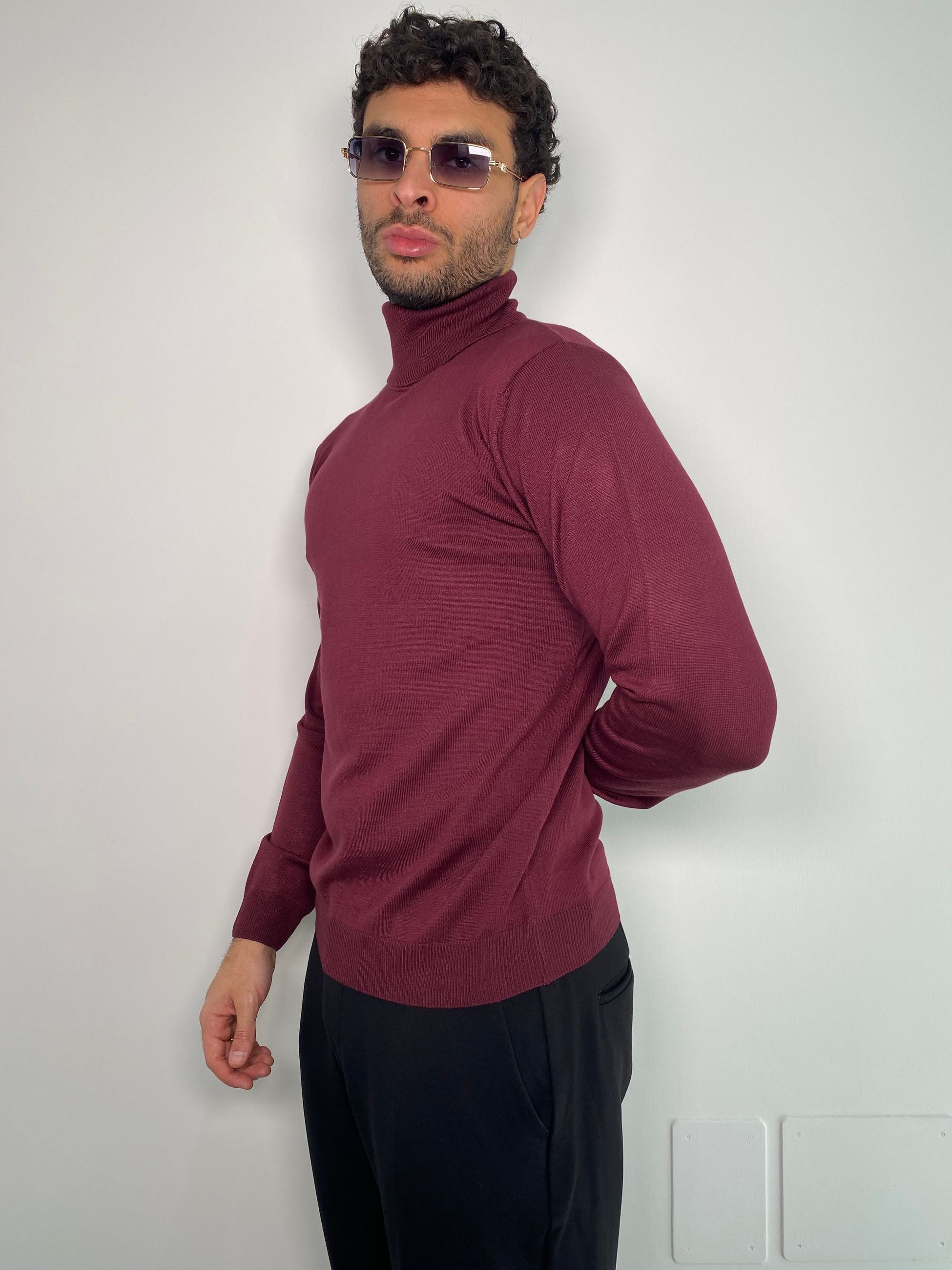 MAGLIA DOLCEVITA BASIC IN MISTO VISCOSA - REGULAR FIT