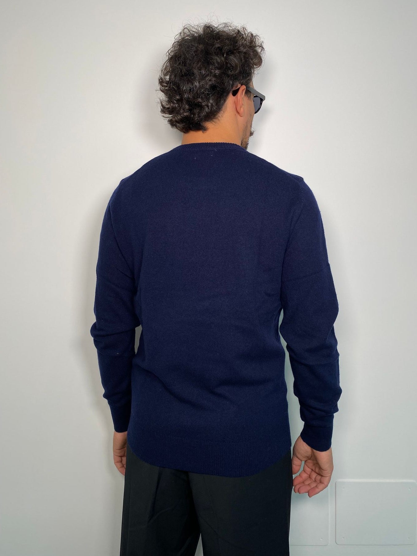 MAGLIA GIROCOLLO BASIC IN MISTO CACHEMIRE - REGULAR FIT