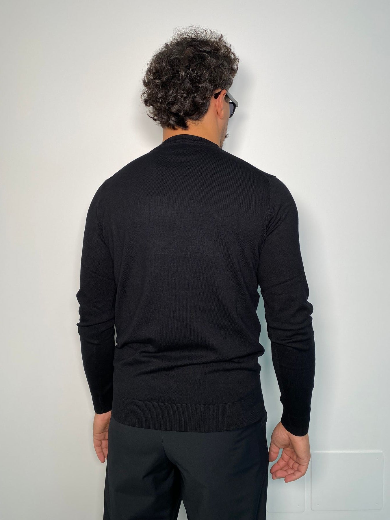 MAGLIA GIROCOLLO BASIC IN MISTO VISCOSA FINEZZA 12 - REGULAR FIT