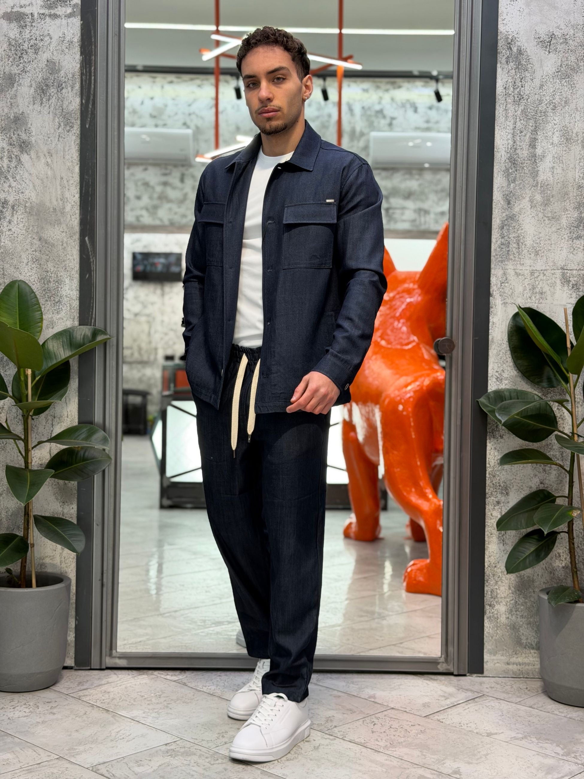 PANTALACCIO DA COMPLETO IN LEGGERO DENIM - COMFORT FIT GN21823