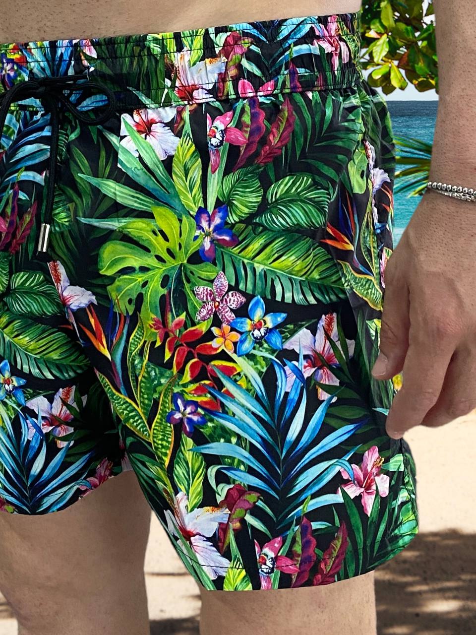 COSTUME MODELLO BOXER FANTASIA TROPICAL GARDEN