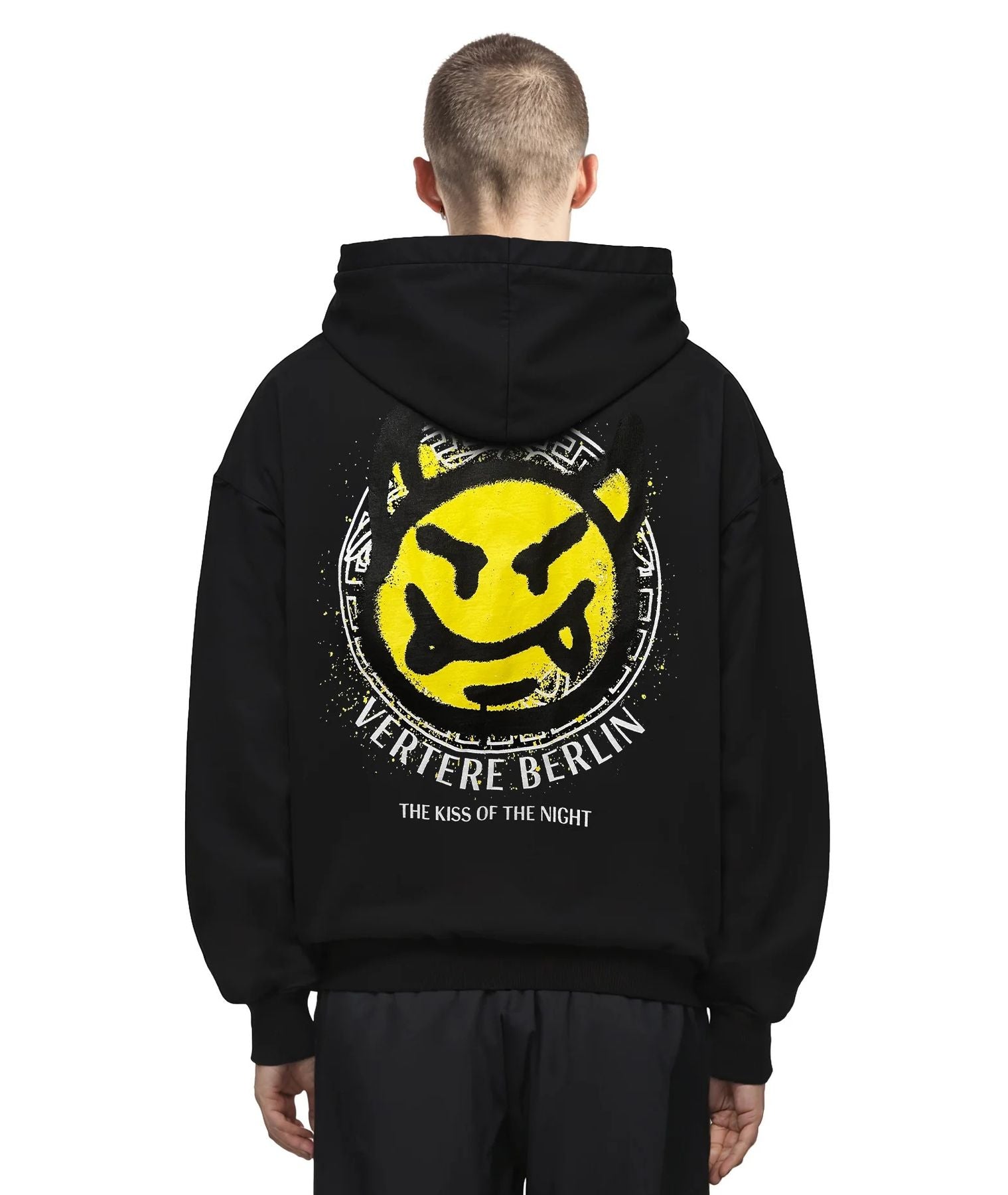 FELPA UNISEX CON CAPPUCCIO DEVIL THE KISS OF THE NIGHT - RELAXED FIT