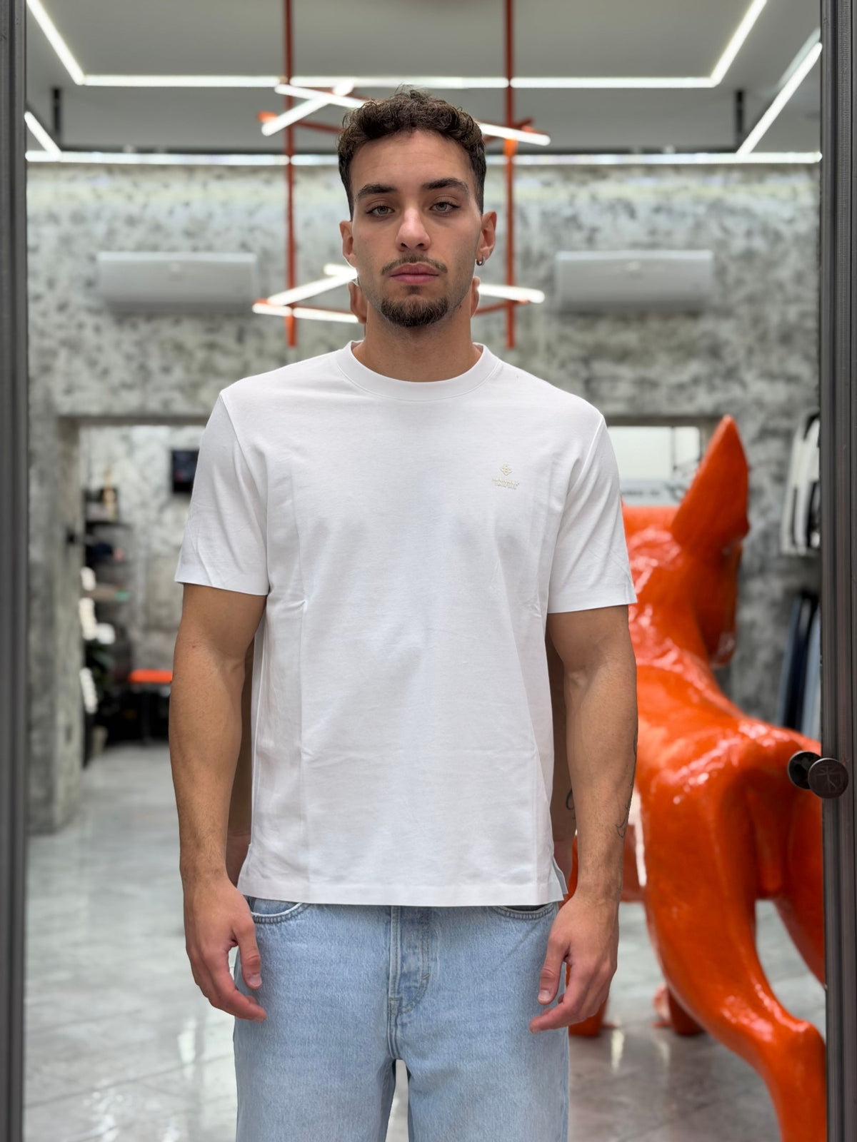 T-SHIRT NO STIRO IN TESSUTO SUPER STRETCH - SLIM FIT MK2910095.BIA