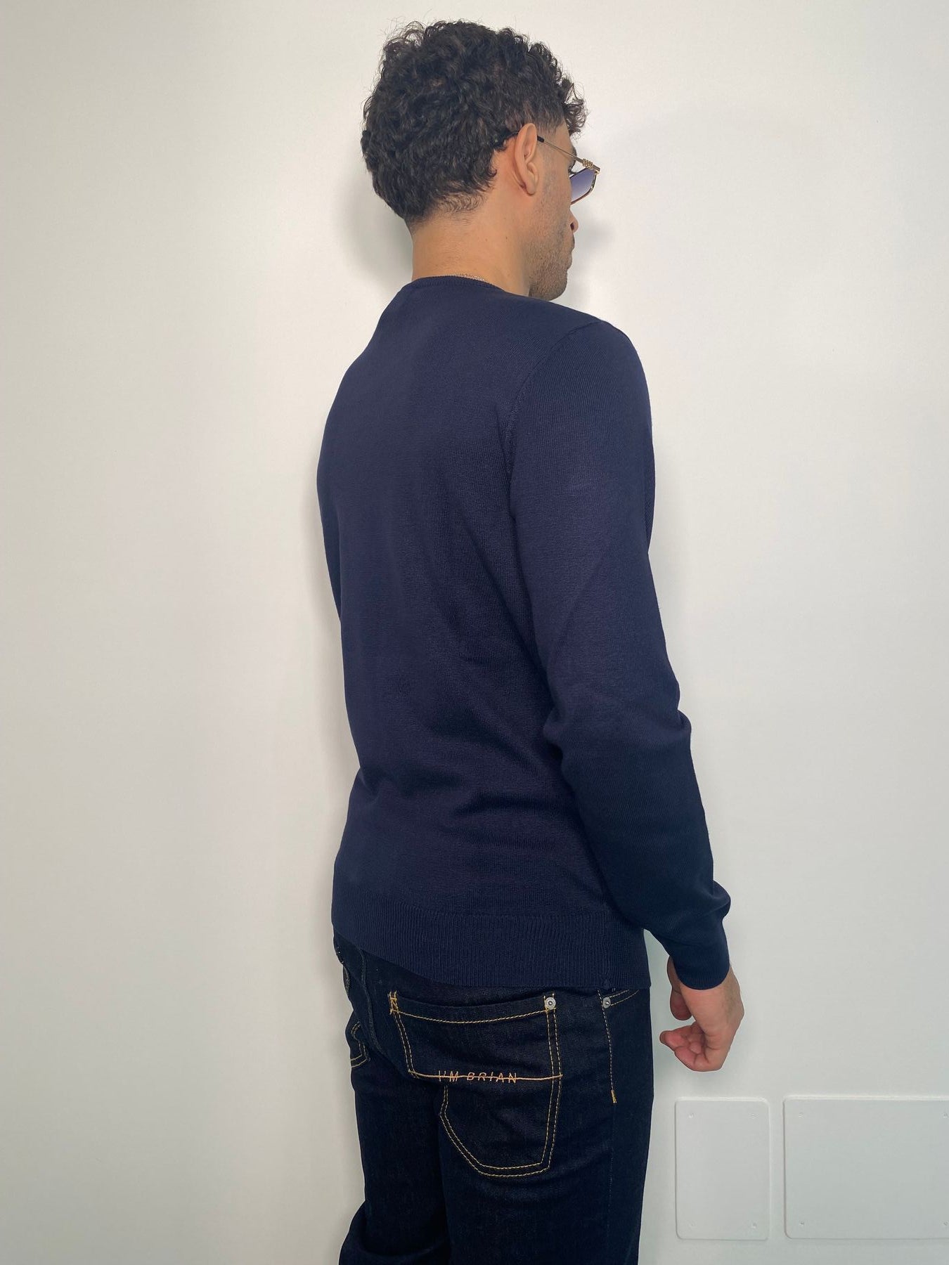 MAGLIA SCOLLO V BASIC IN MISTO VISCOSA - REGULAR FIT