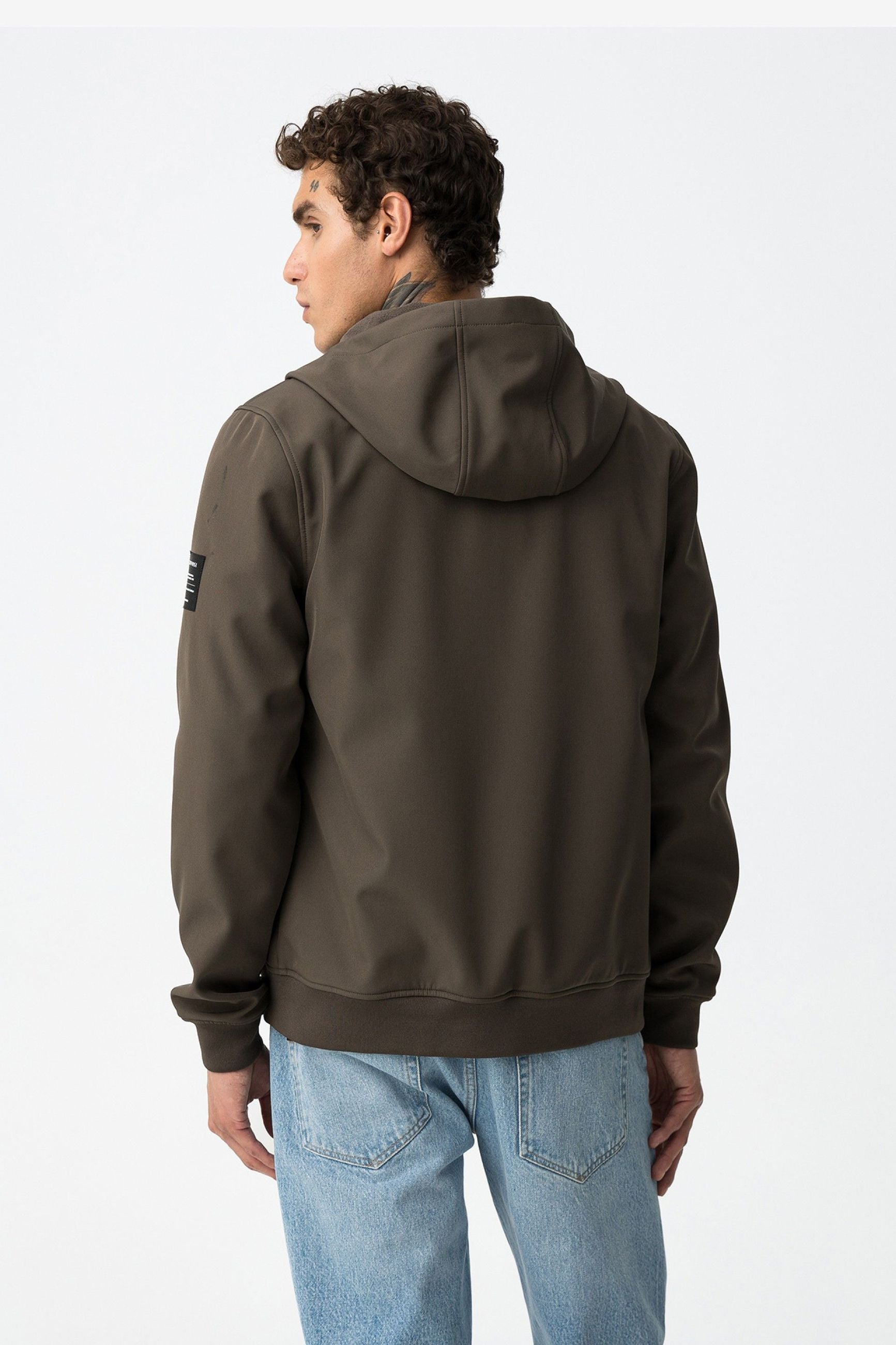 GIUBBINO PRYOR IN TESSUTO TECNICO CON CAPPUCCIO ED ELASTICO AL FONDO, ANTIPIOGGIA E CHIUSURA TERMICA - REGULAR FIT 10063157.TOR