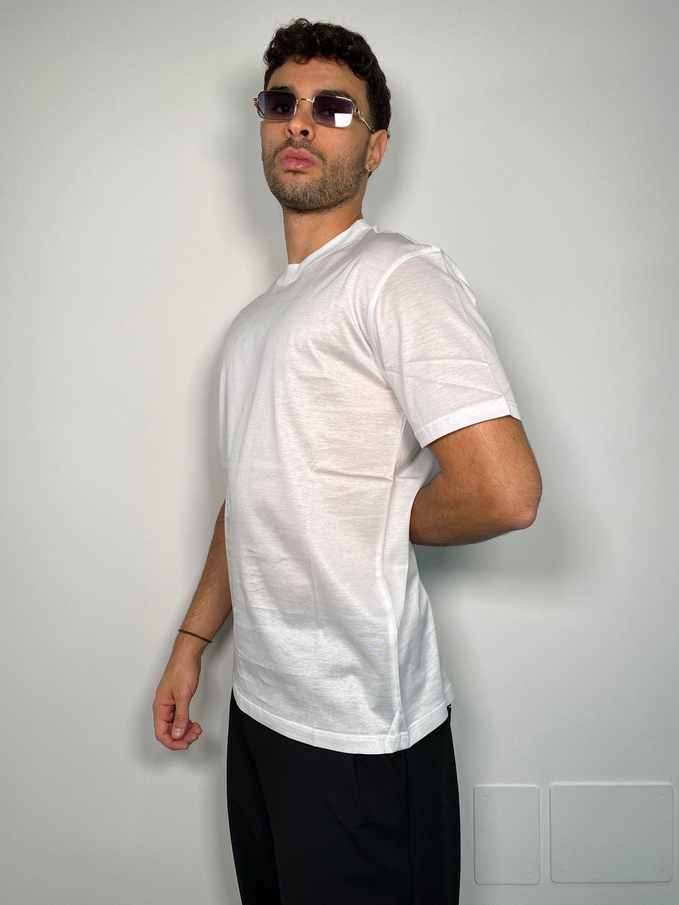 T-SHIRT IN PREGIATO FILO DI SCOZIA - REGULAR FIT