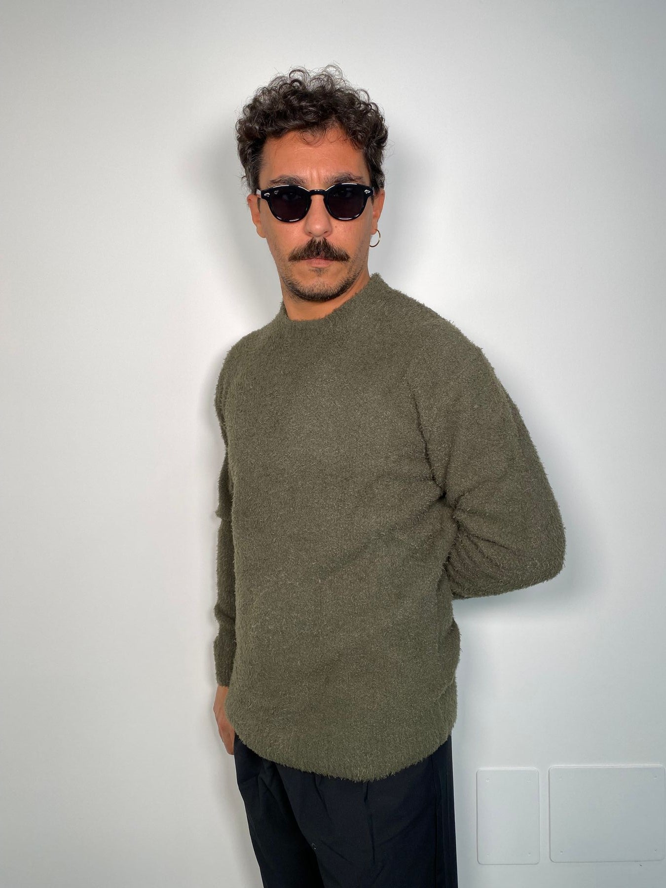 MAGLIA GIROCOLLO EFFETTO BLOUCLE' - REGULAR FIT