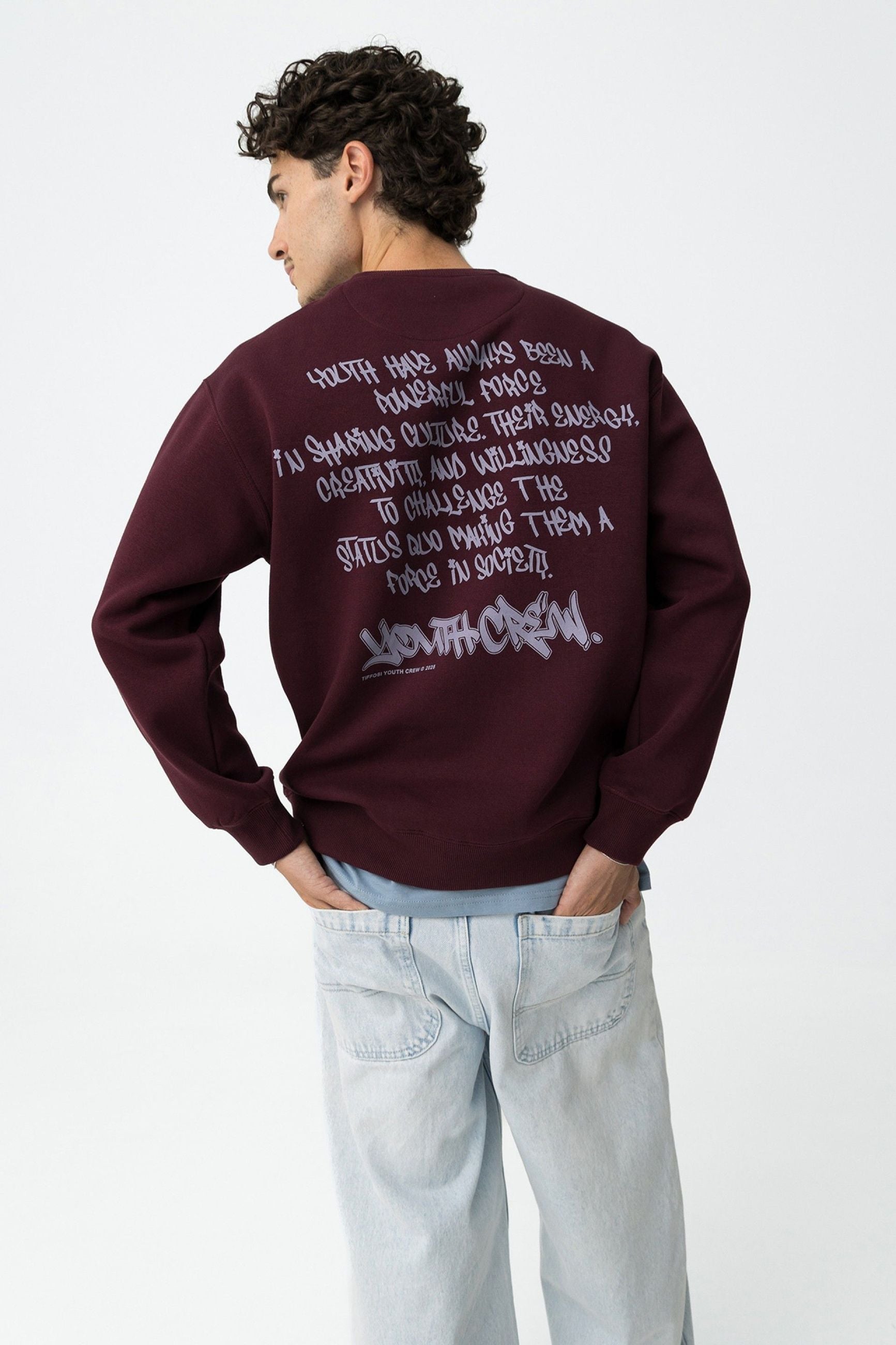 FELPA RIDLEY CON STAMPE GRAFICHE FRONTE/RETRO 10061532.BOR