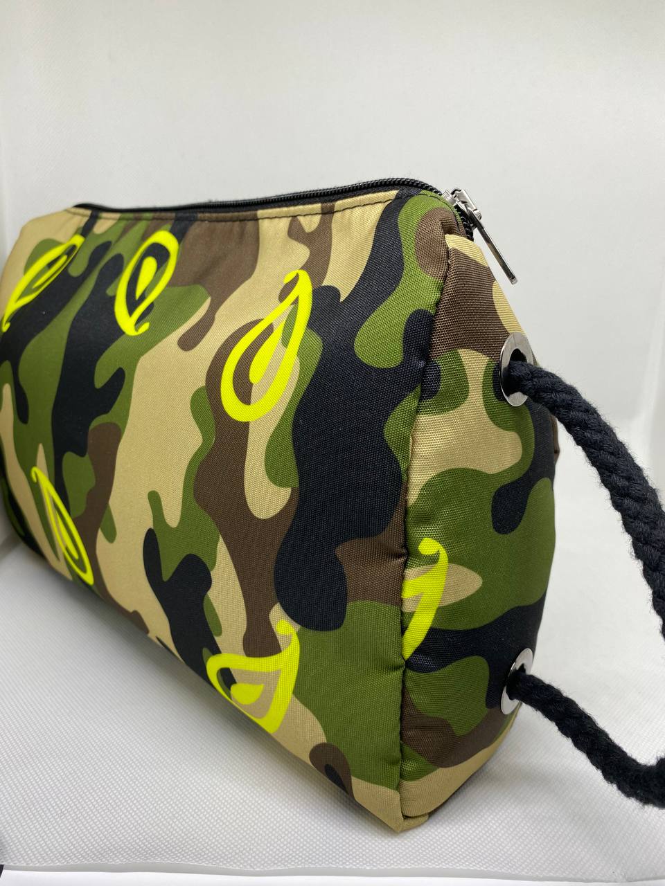 POCHETTE DA MARE GRANDE FANTASIA MILITARE + PAISLEY FLUO