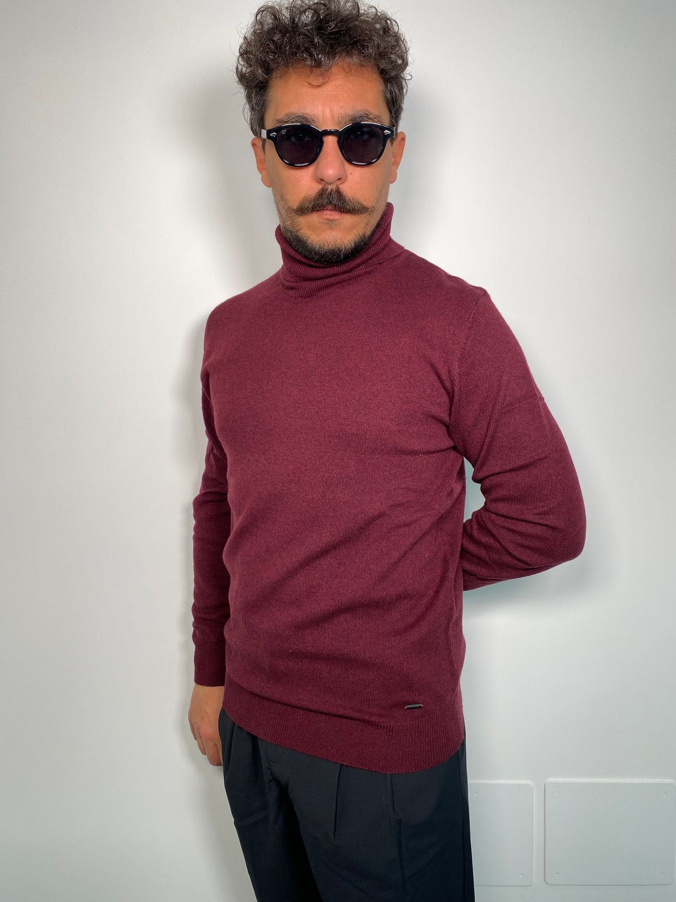 MAGLIA DOLCEVITA BASIC IN MISTO CACHEMIRE - REGULAR FIT