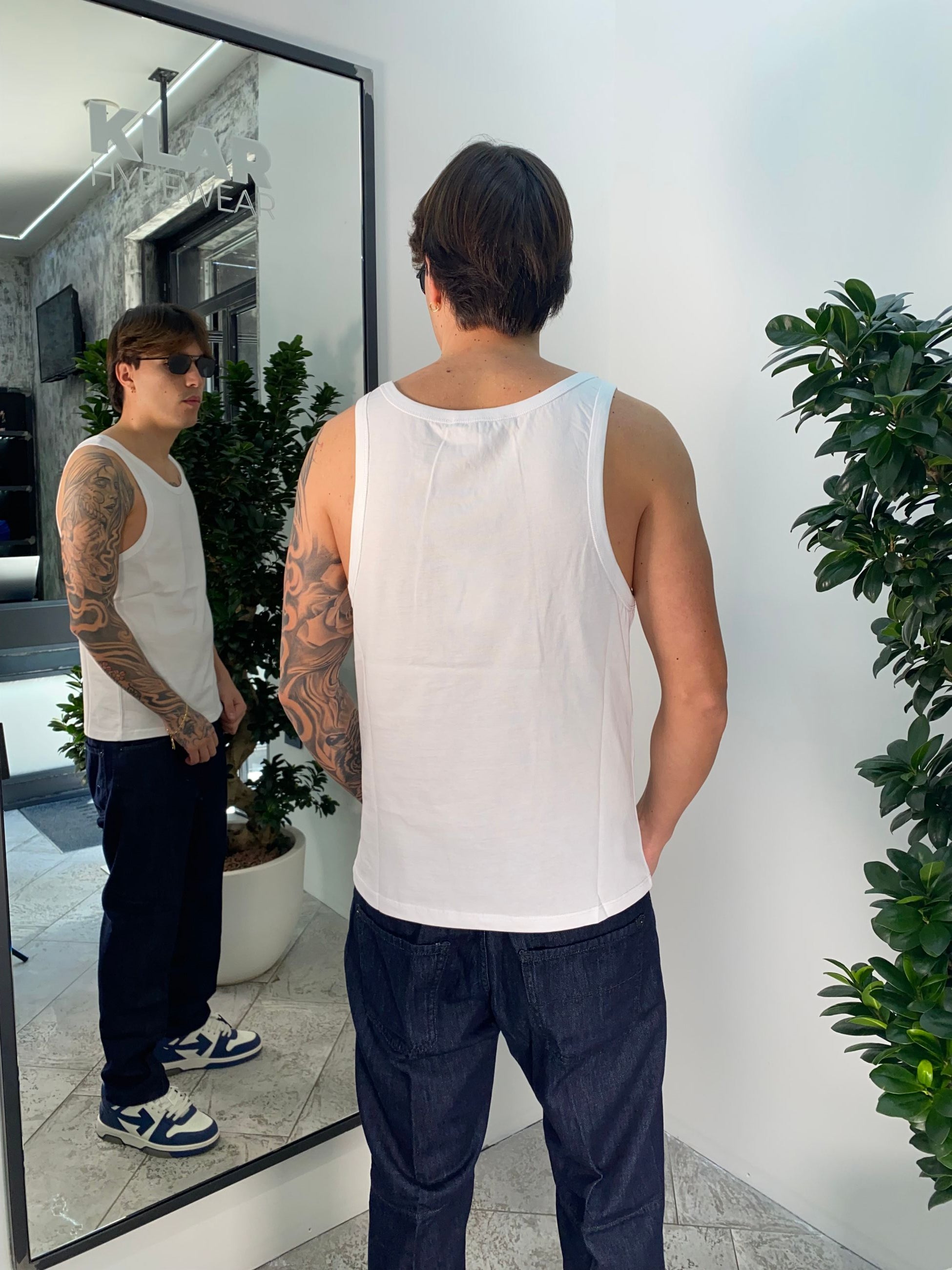 CANOTTA BASIC IN 100% COTONE - REGULAR FIT CN3318.BIA