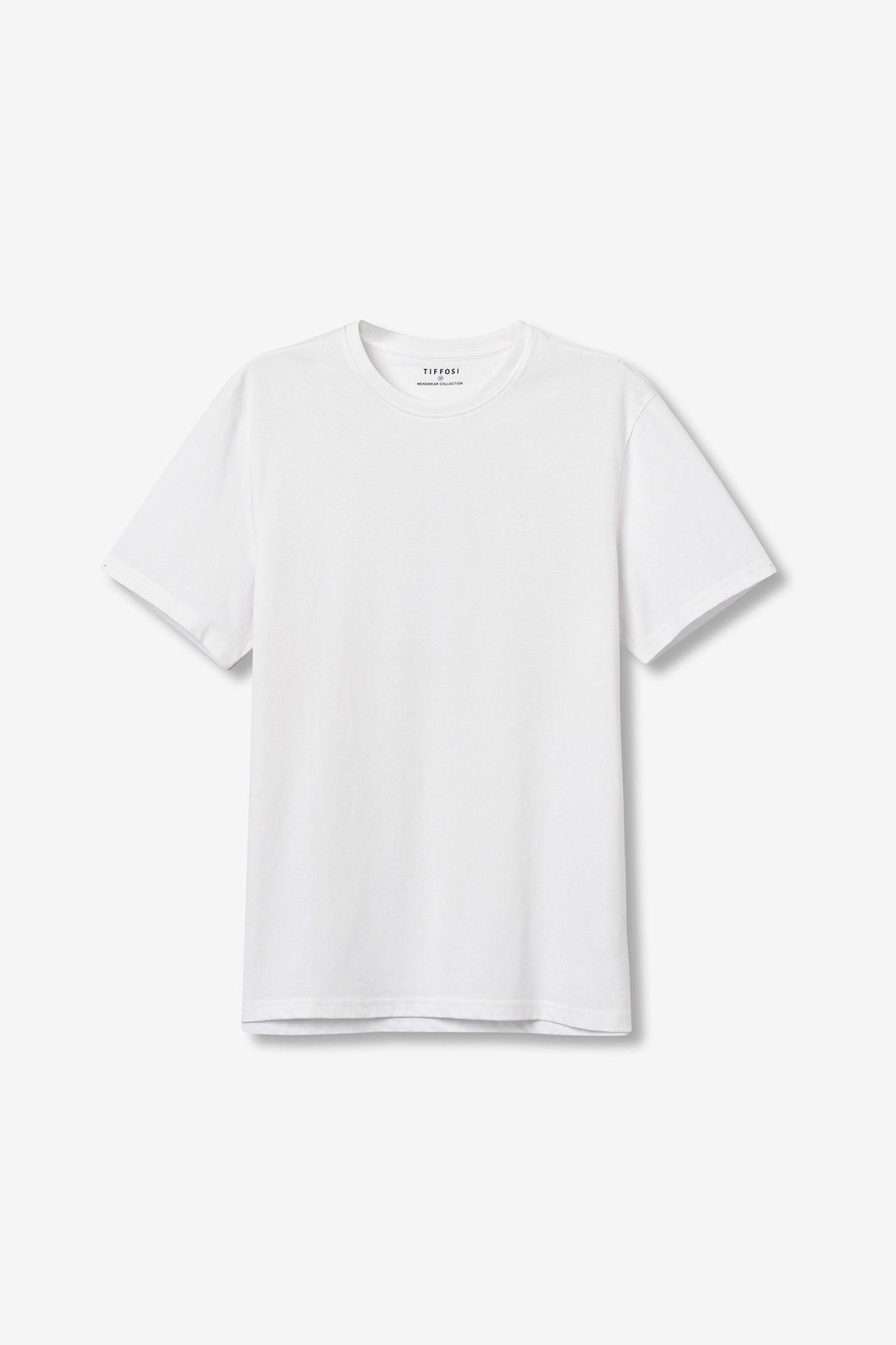 T-SHIRT BARTON BASIC IN 100% COTONE CON LOGO LATO CUORE - REGULAR FIT 10048304.BIA