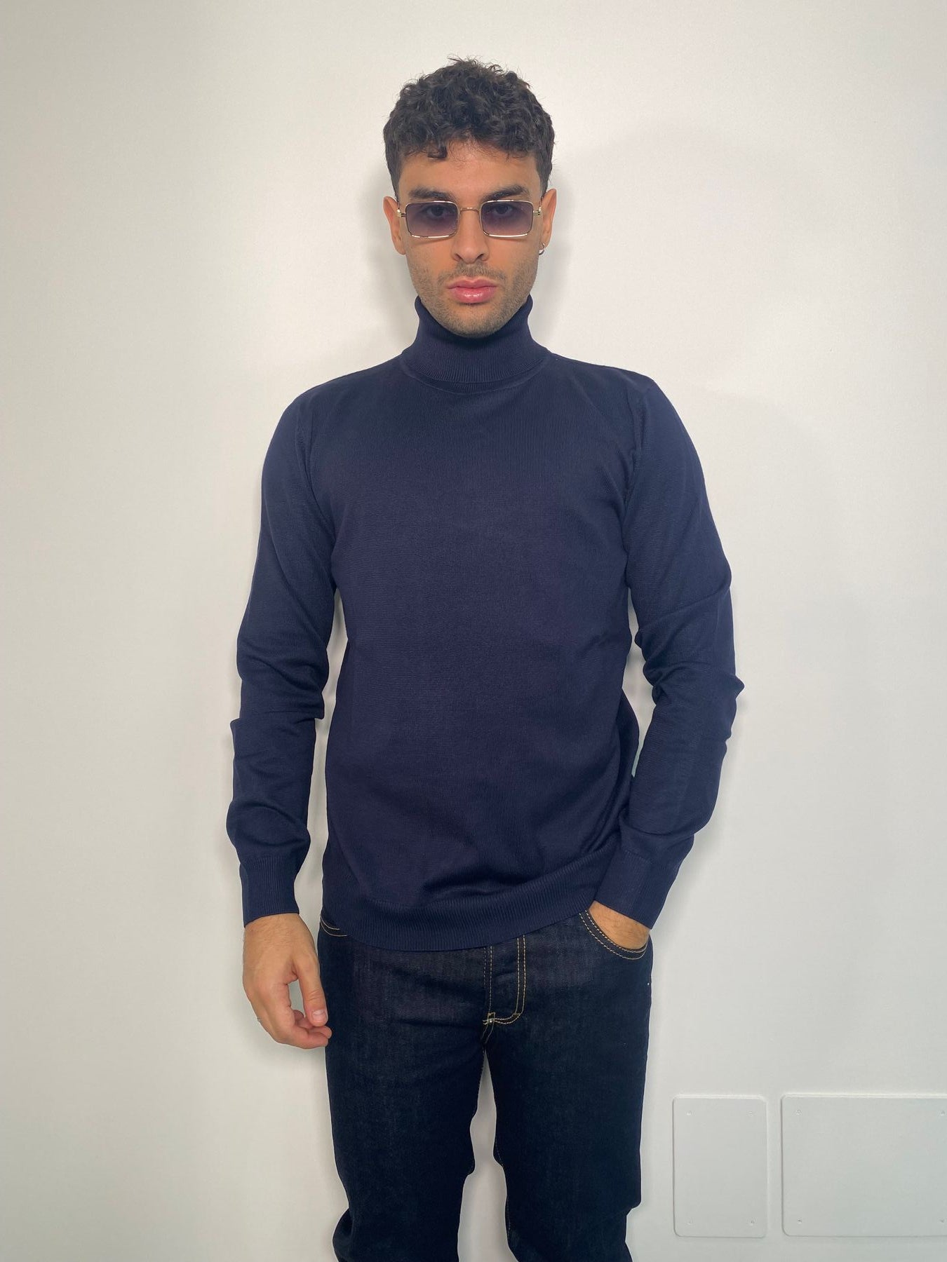 MAGLIA DOLCEVITA BASIC IN MISTO VISCOSA - REGULAR FIT