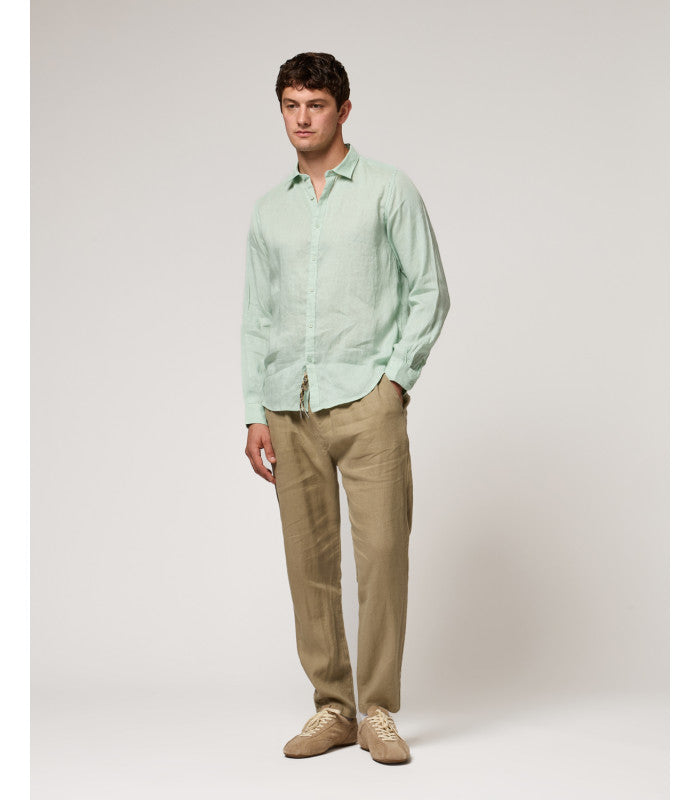 PANTALACCIO IN 100% LINO CON ACCESSORIO CATENA REMOVIBILE - REGULAR FIT FJ3270-S25.CAM