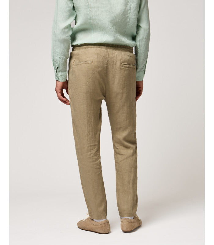 PANTALACCIO IN 100% LINO CON ACCESSORIO CATENA REMOVIBILE - REGULAR FIT FJ3270-S25.CAM