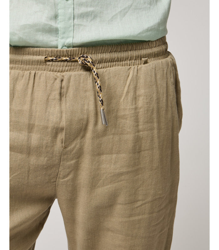 PANTALACCIO IN 100% LINO CON ACCESSORIO CATENA REMOVIBILE - REGULAR FIT FJ3270-S25.CAM