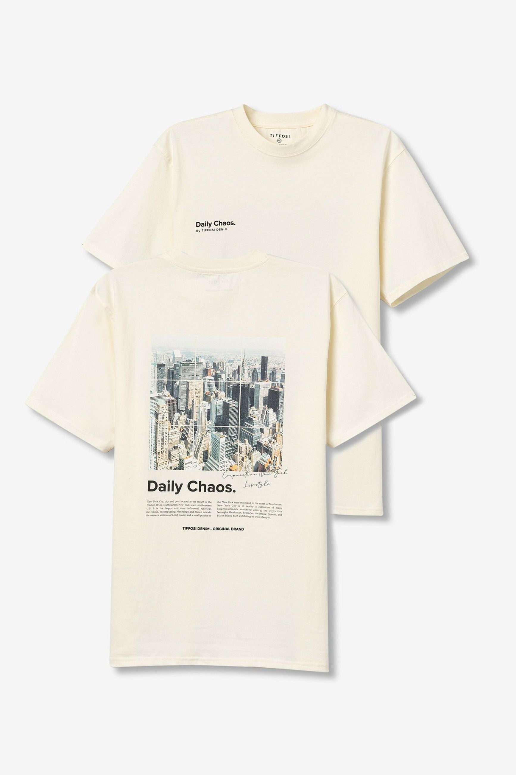 T-SHIRT DARCY IN 100% COTONE CON STAMPA SUL RETRO - RELAXED FIT 10061819