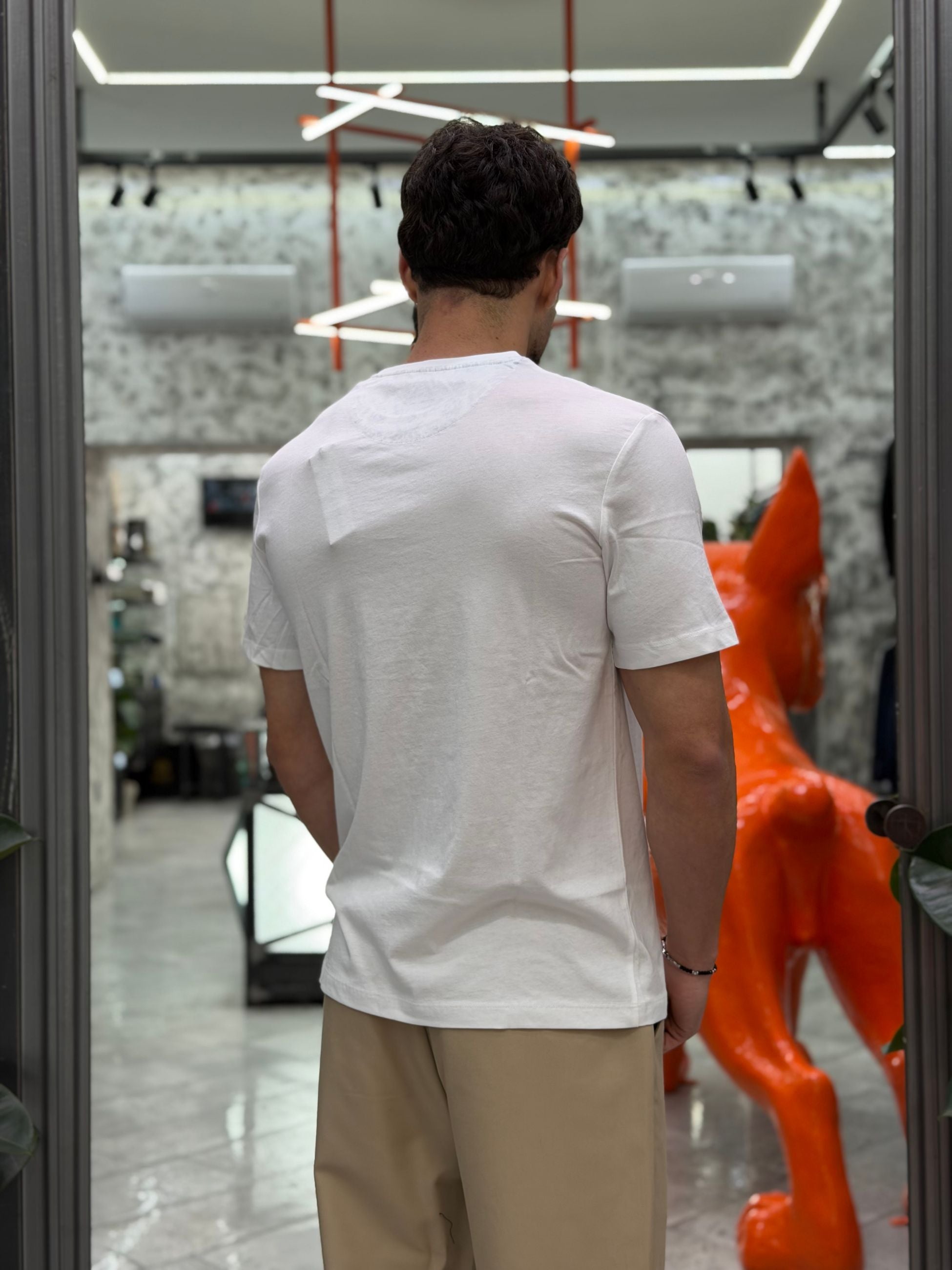 T-SHIRT IN 100% COTONE CON STAMPA 500 "I'M A DREAMER" - REGULAR FIT 26S40TG