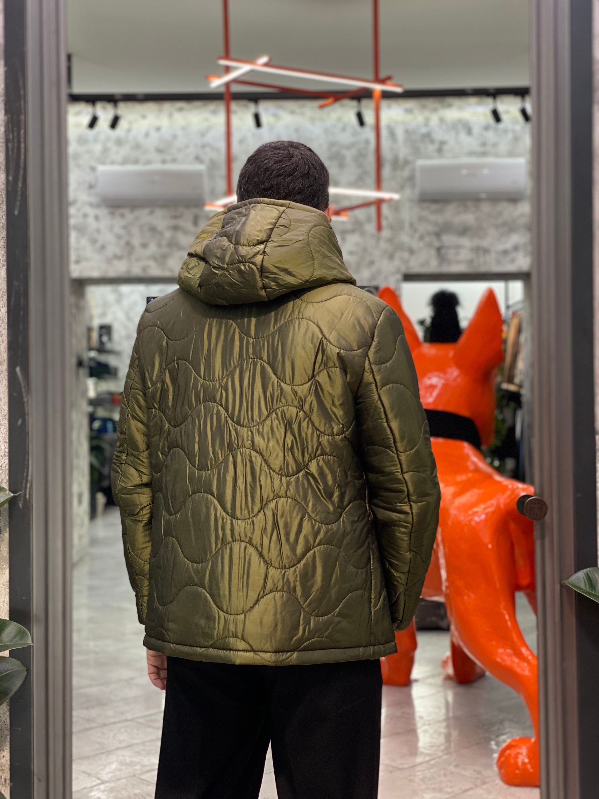 GIUBBINO CARCROSS REVERSIBILE 2 IN 1 IN TESSUTO SOFTSHELL STRETCH E PIUMINO - REGULAR FIT CN.G225305.BOL