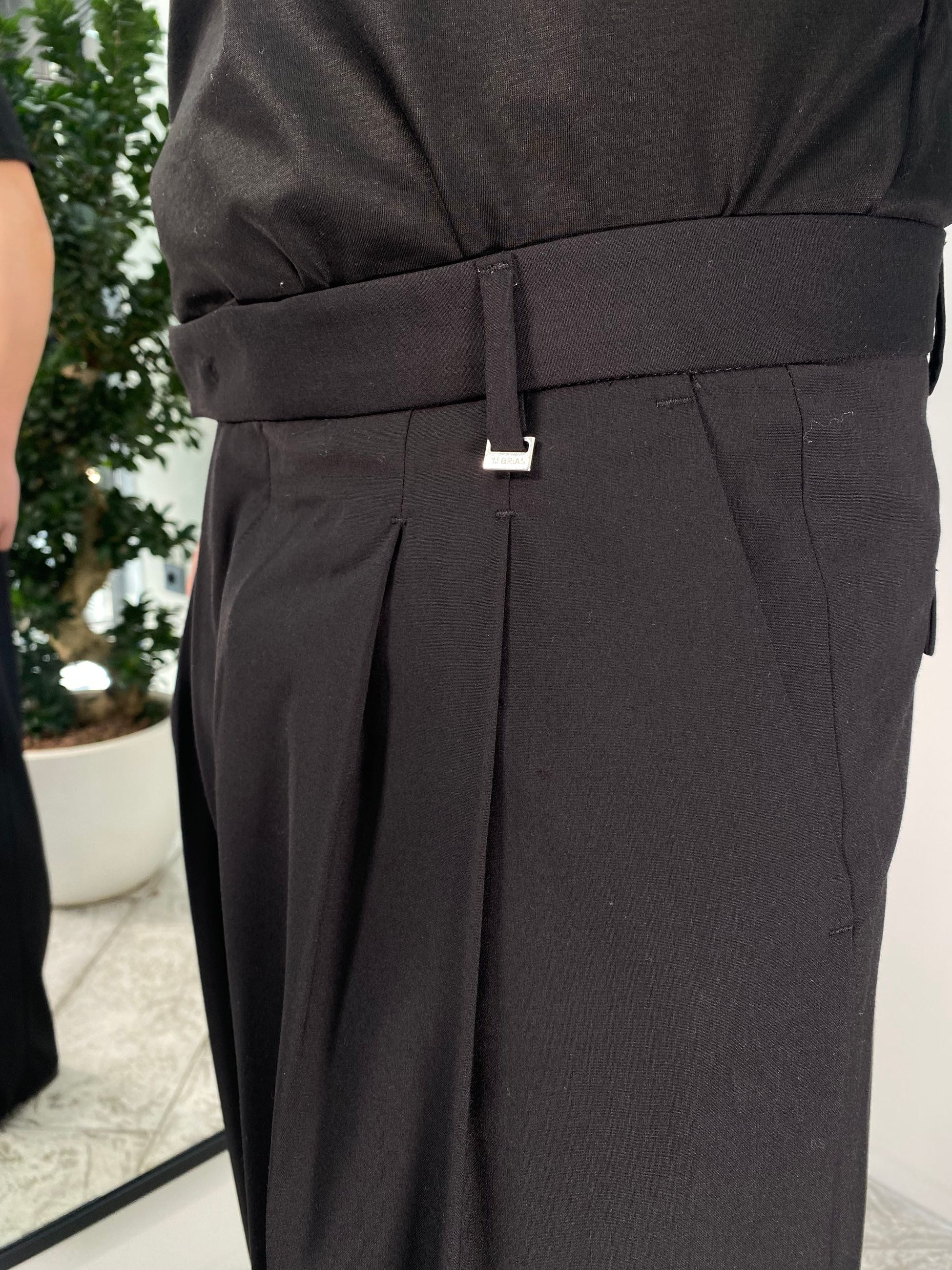 PANTALONE DA COORDINATO FONDO AMPIO CON DOPPIA PINCE - RELAXED FIT PA3261.NER