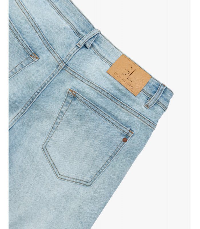JEANS KEVIN IN TELA ELASTICIZZATA CON MICRO ABRASIONI - SKINNY FIT GL6337Q