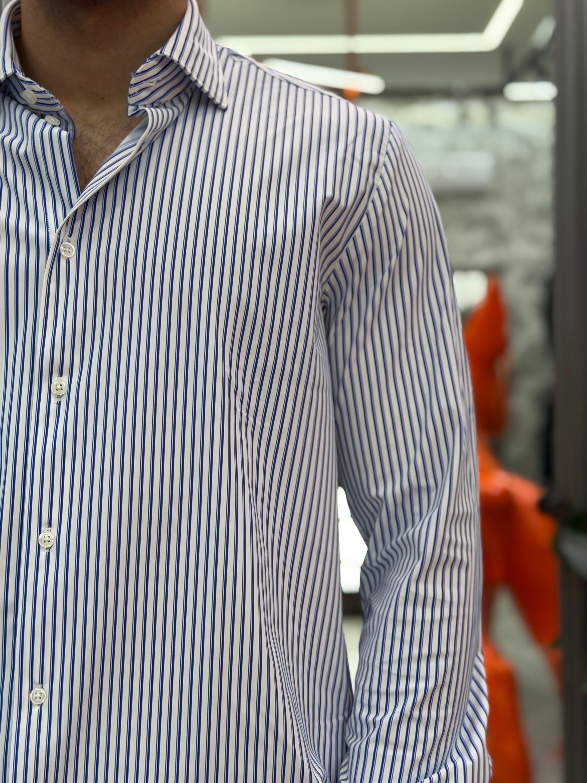 CAMICIA NO STIRO IN TESSUTO PREMIUM FANTASIA RIGHE - REGULAR FIT FIO4231