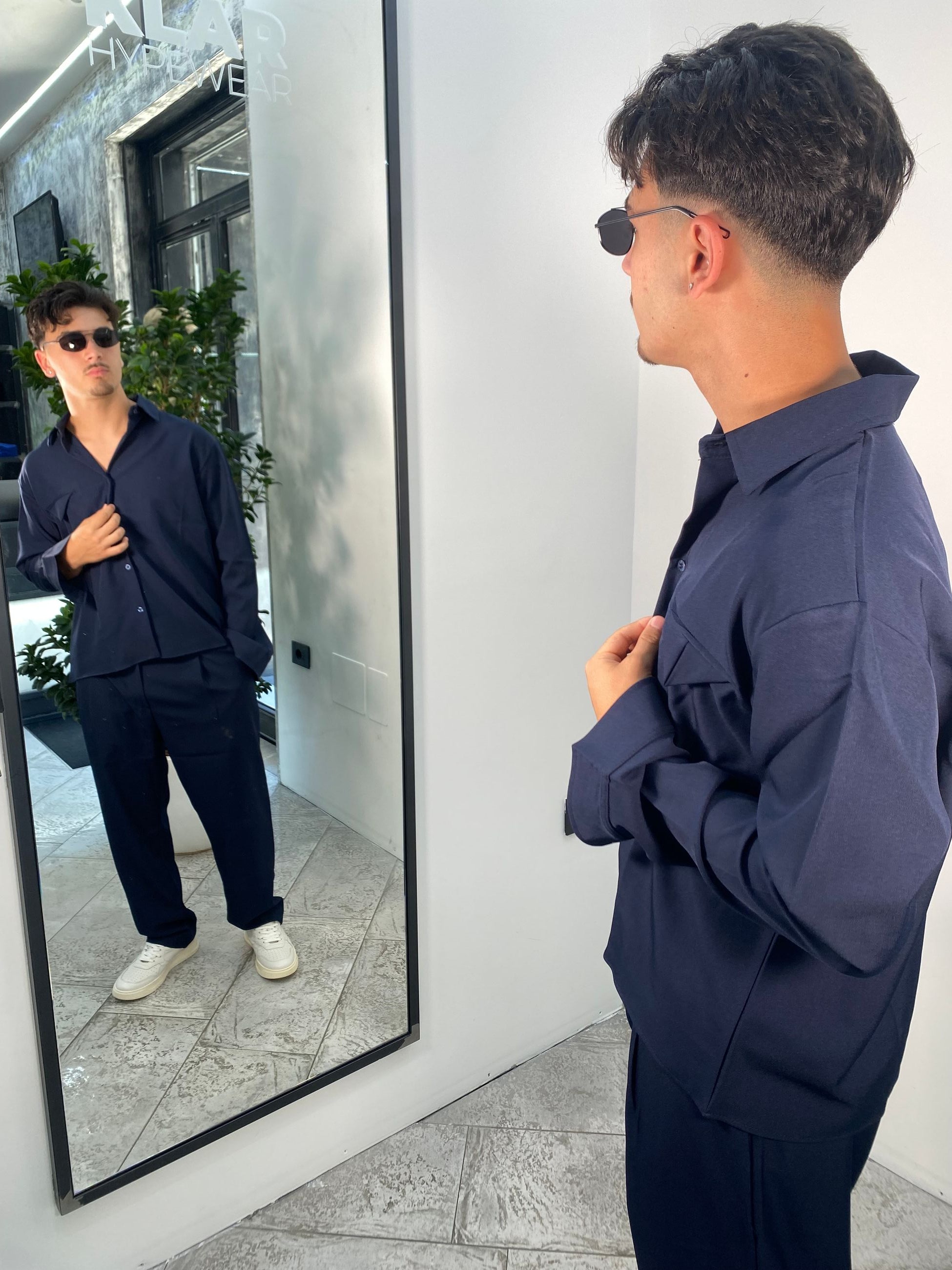 COORDINATO CAMICIA + PANTALONE - COMFORT FIT W181.BLU