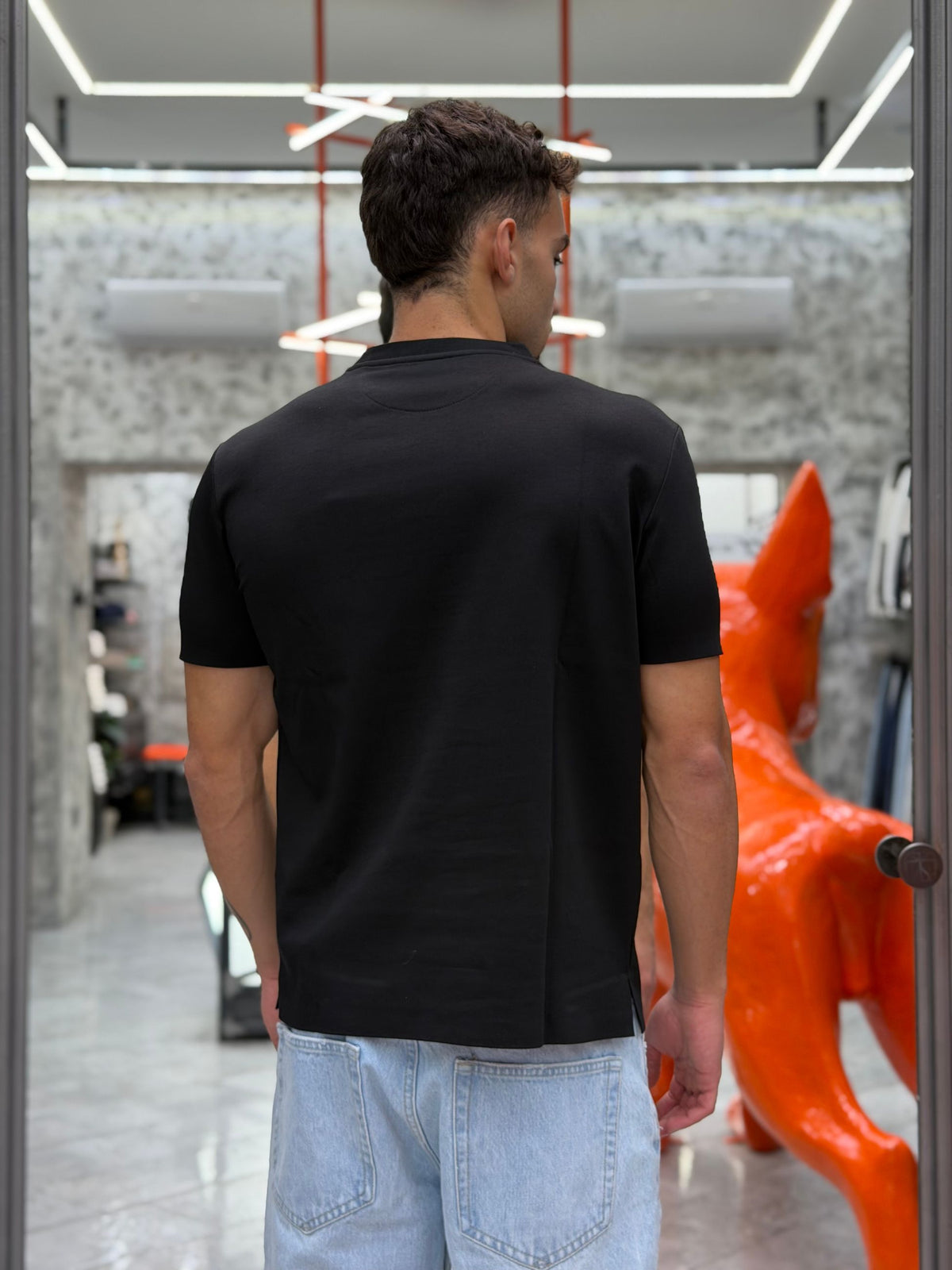 T-SHIRT NO STIRO IN TESSUTO SUPER STRETCH - SLIM FIT MK2910095.NER