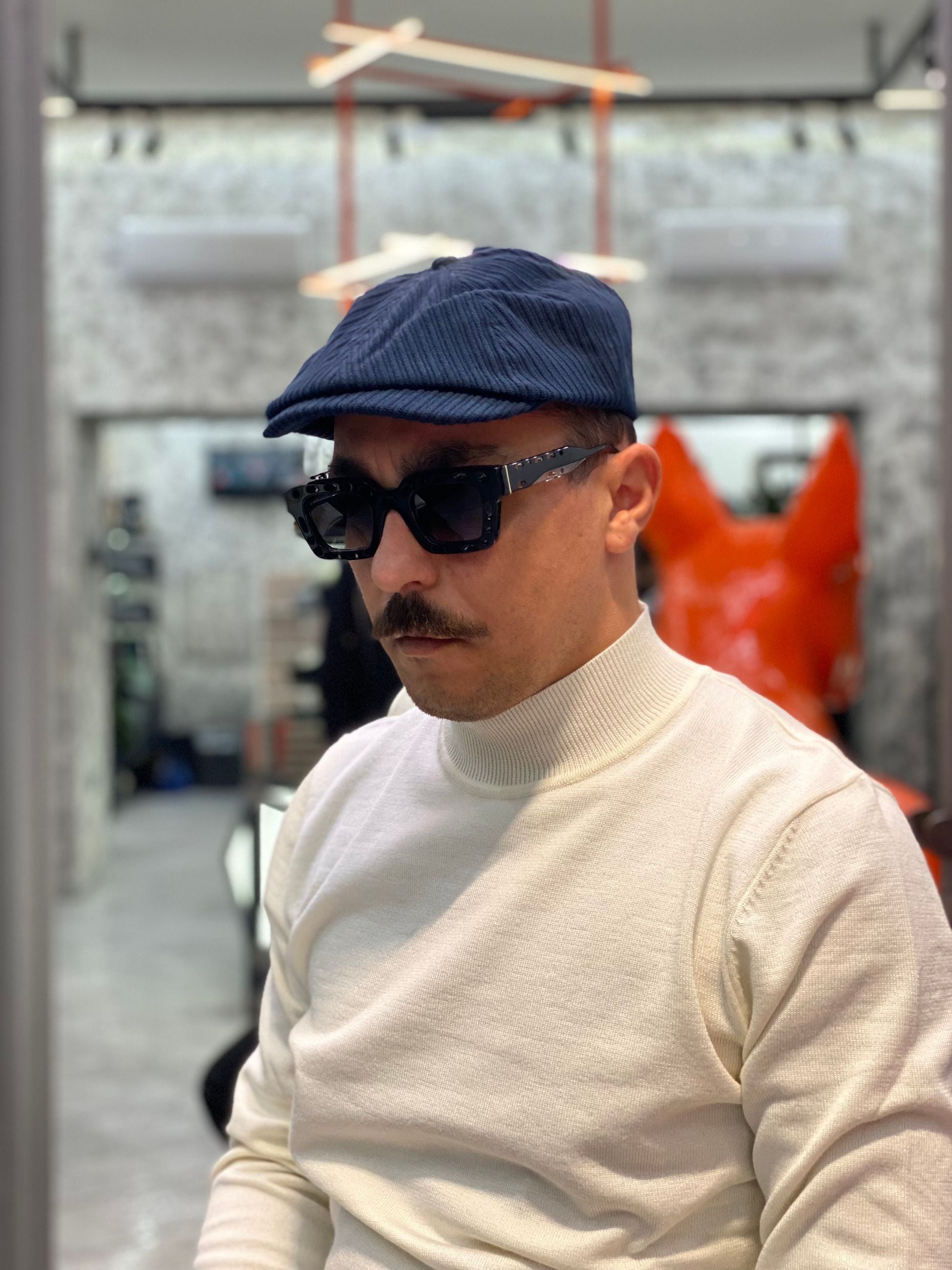 COPPOLA NAPOLETANA IN VELLUTO CAPI114SS.BLU