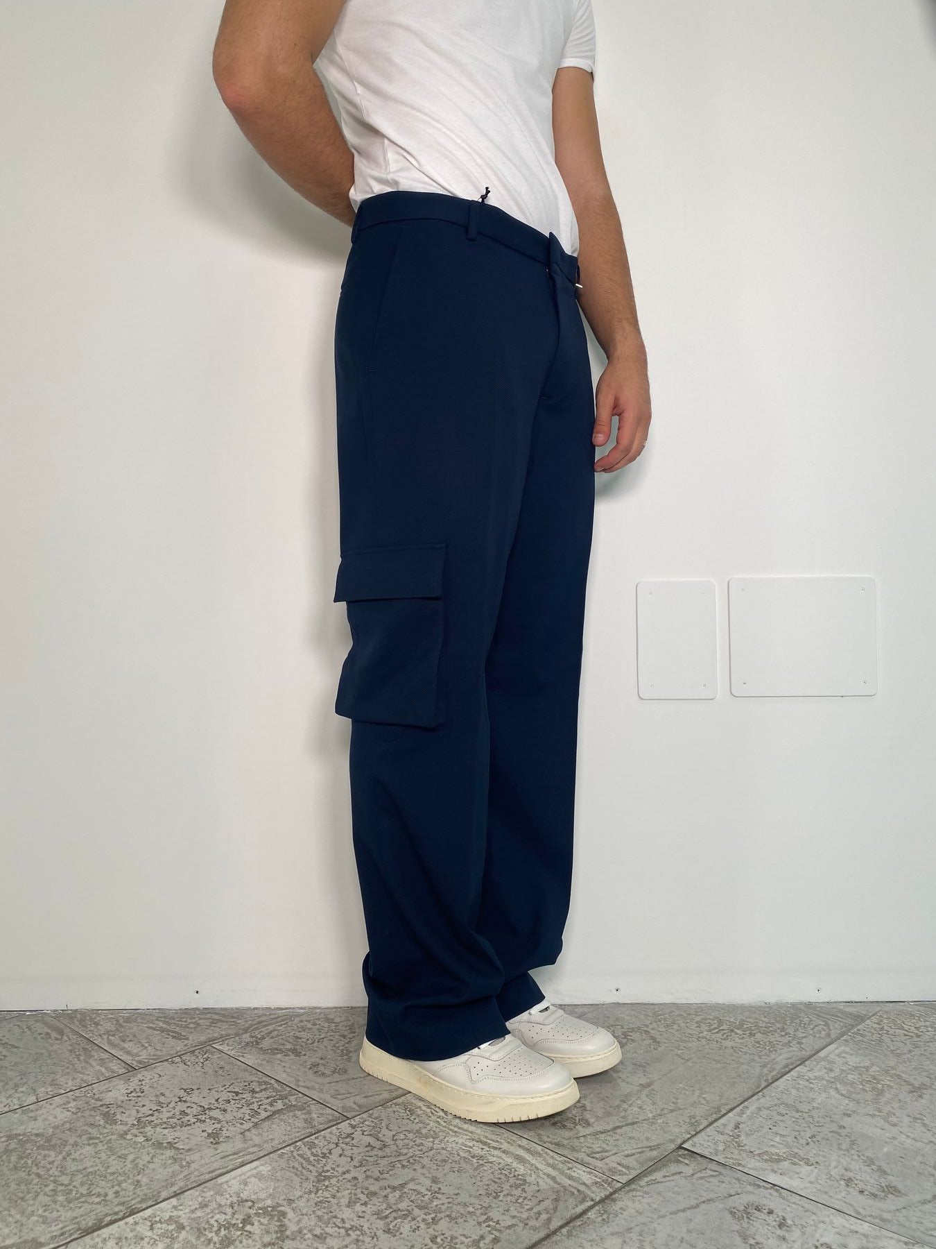 PANTALONE FONDO AMPIO CON TASCONI - RELAXED FIT