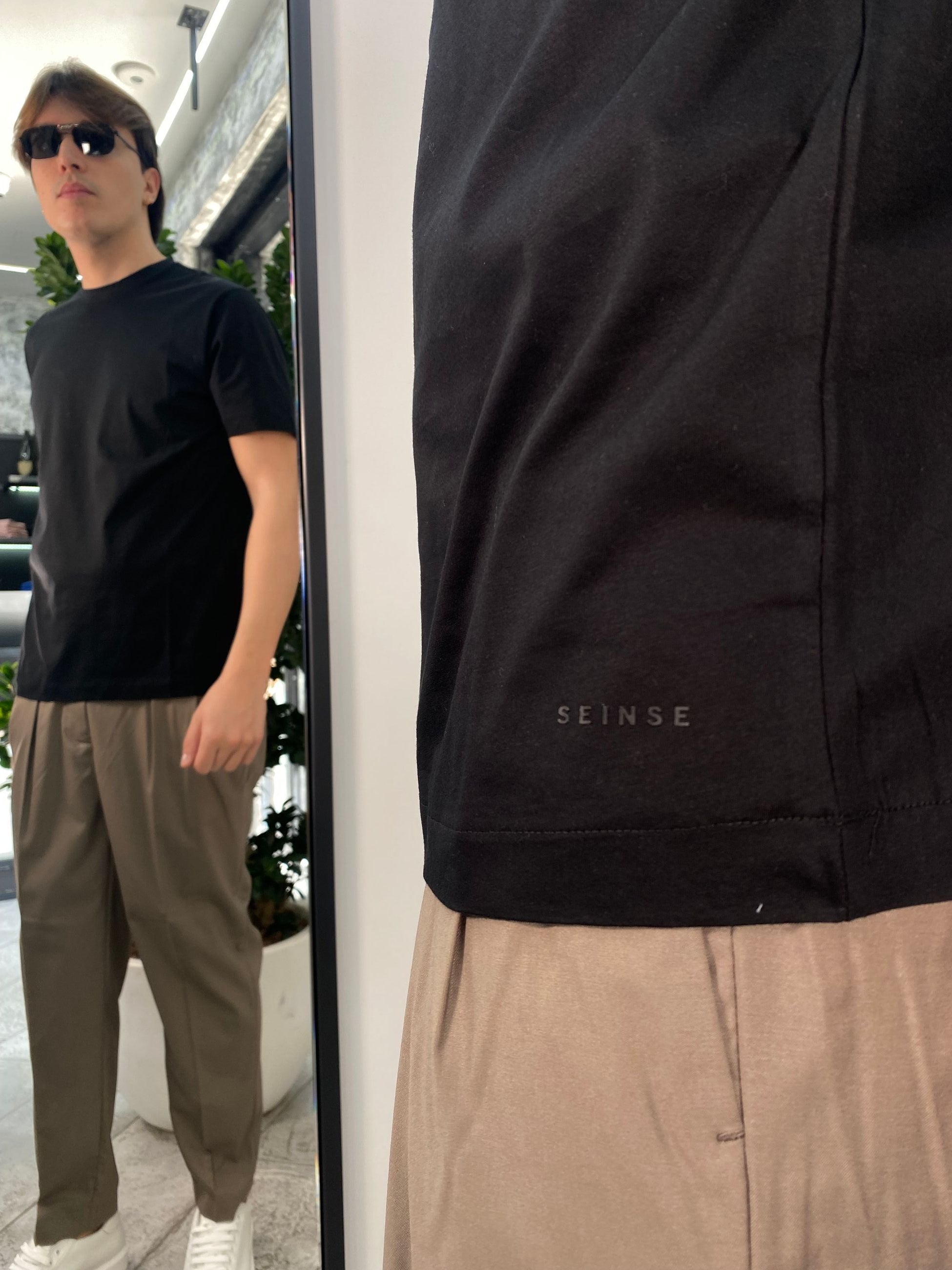 T-SHIRT BASIC IN COTONE MERCERIZZATO - REGULAR FIT TE2977SS.NER