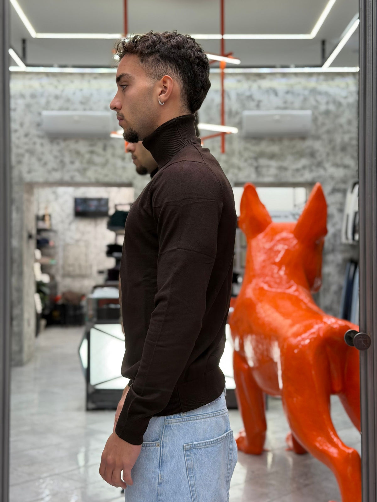 MAGLIA DOLCEVITA FINEZZA 12 IN MORBIDA VISCOSA - SLIM FIT MK20015-26.MOR