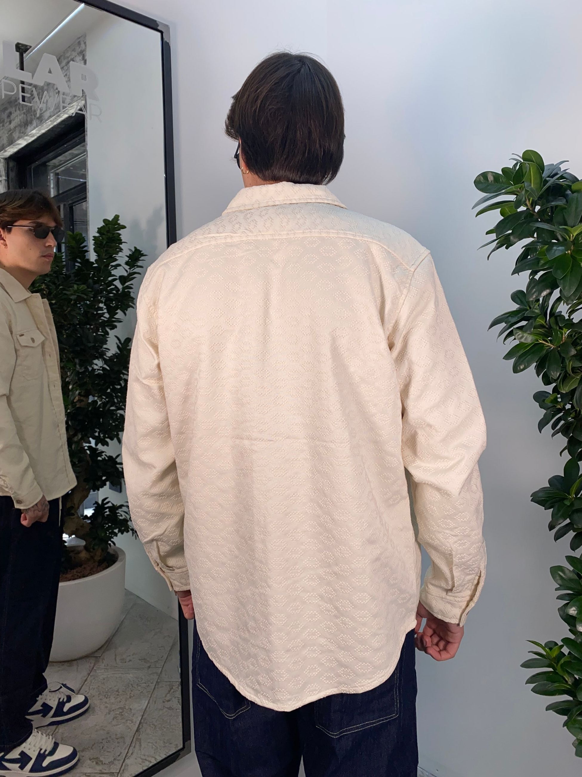 OVERSHIRT CON TASCHE A TOPPA E MICRO RICAMI - REGULAR FIT GL5183BD.PAN