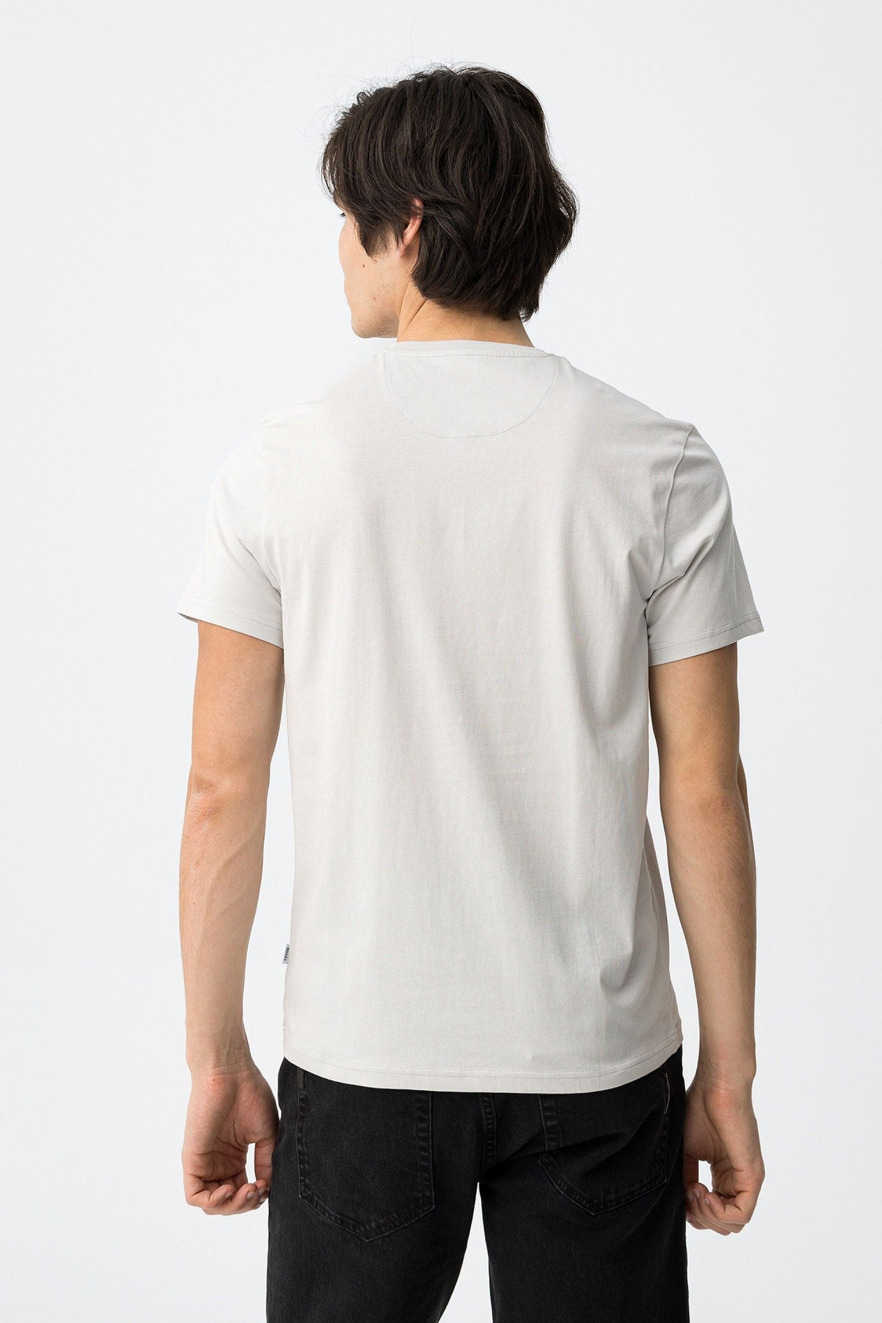 T-SHIRT BARTON BASIC IN 100% COTONE CON LOGO LATO CUORE - REGULAR FIT 10048304.GHI