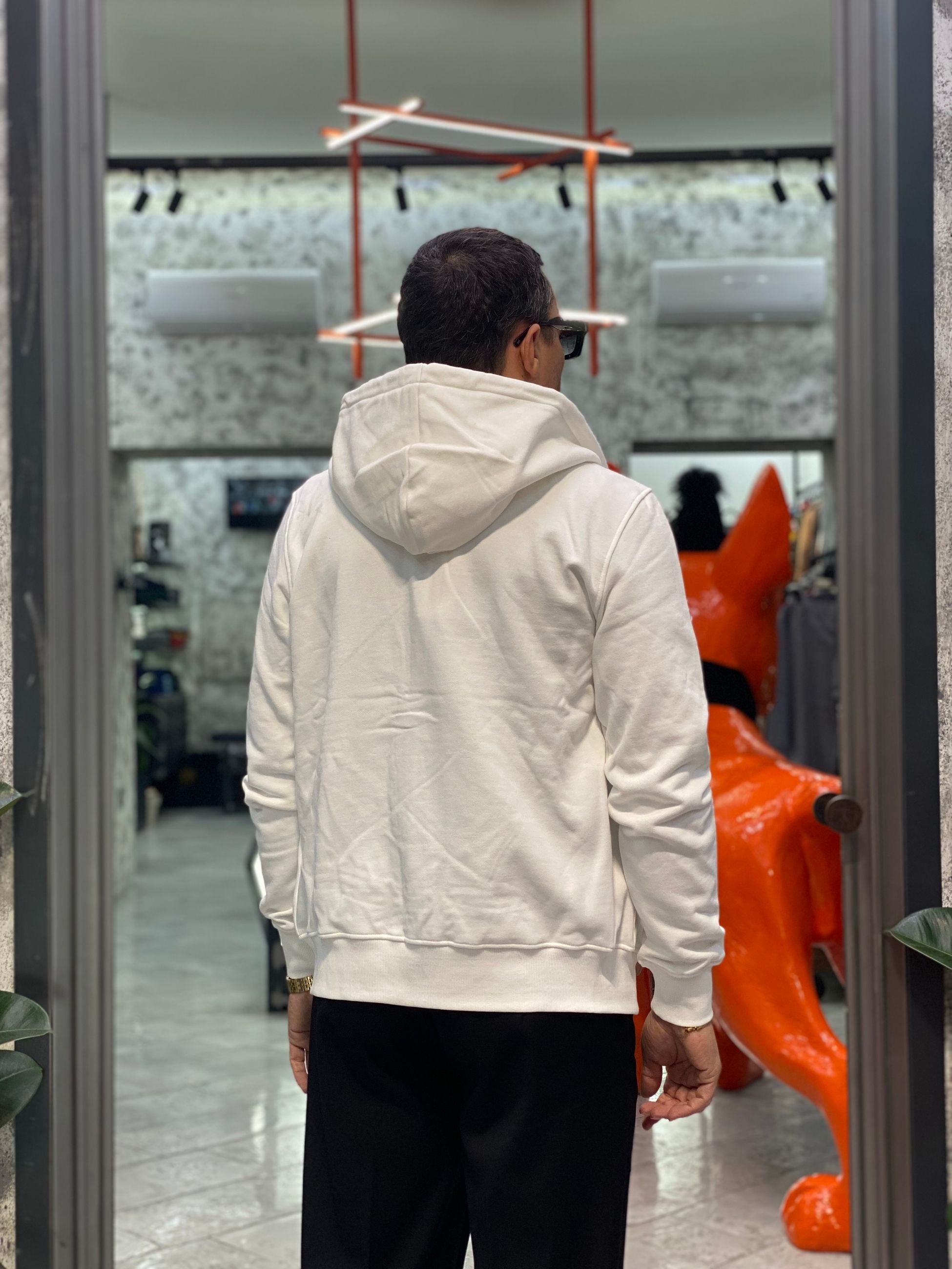 FELPA ZIP CON CAPPUCCIO BASIC - REGULAR FIT GL2243F-F25.BIA