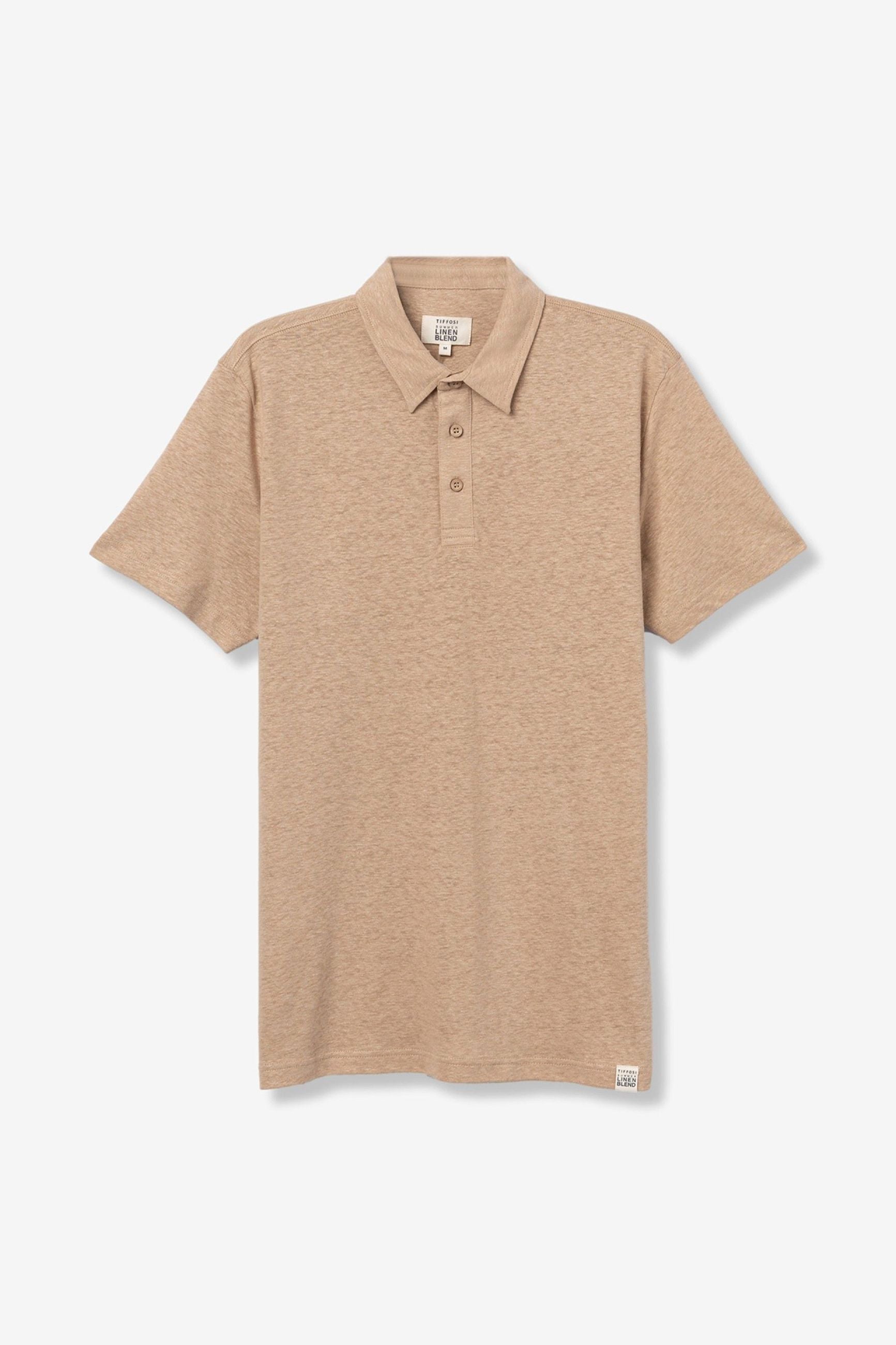 POLO FOREST IN MISTO LINO/COTONE - REGULAR FIT 10065753.BEI