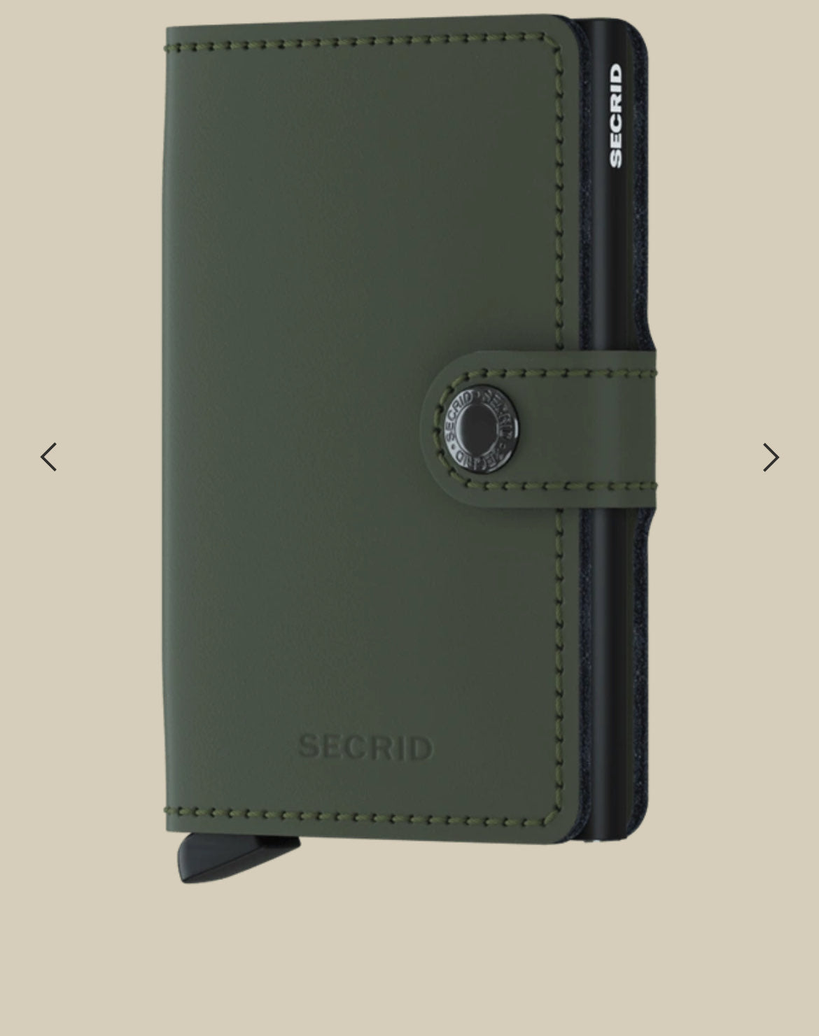 MINIWALLET PORTA CARTE E BANCONOTE IN MORBIDA PELLE OPACA MM-GREEN-BLACK