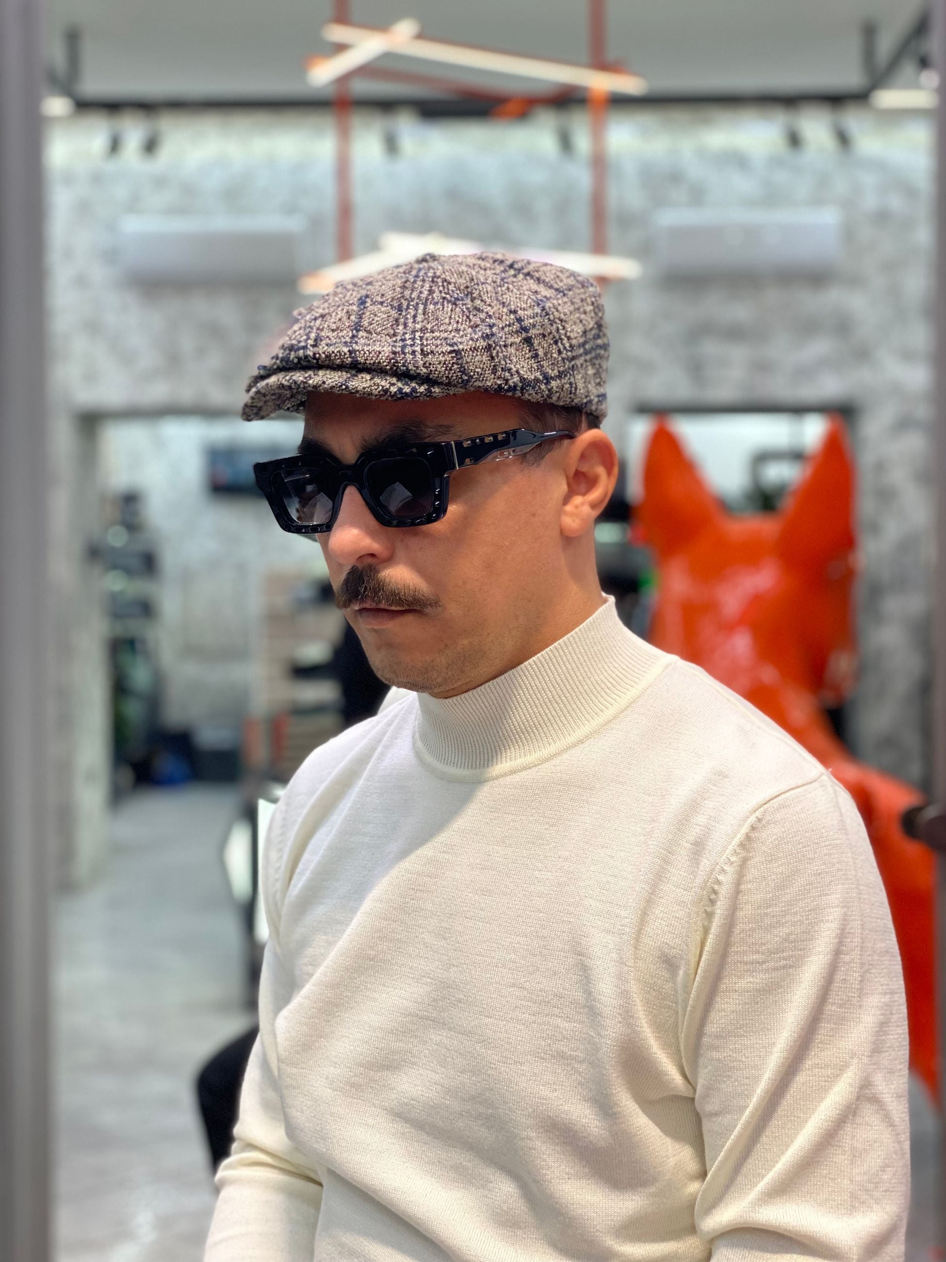 COPPOLA NAPOLETANA IN FANTASIA SCOZZESE CAPI112SS.BLU