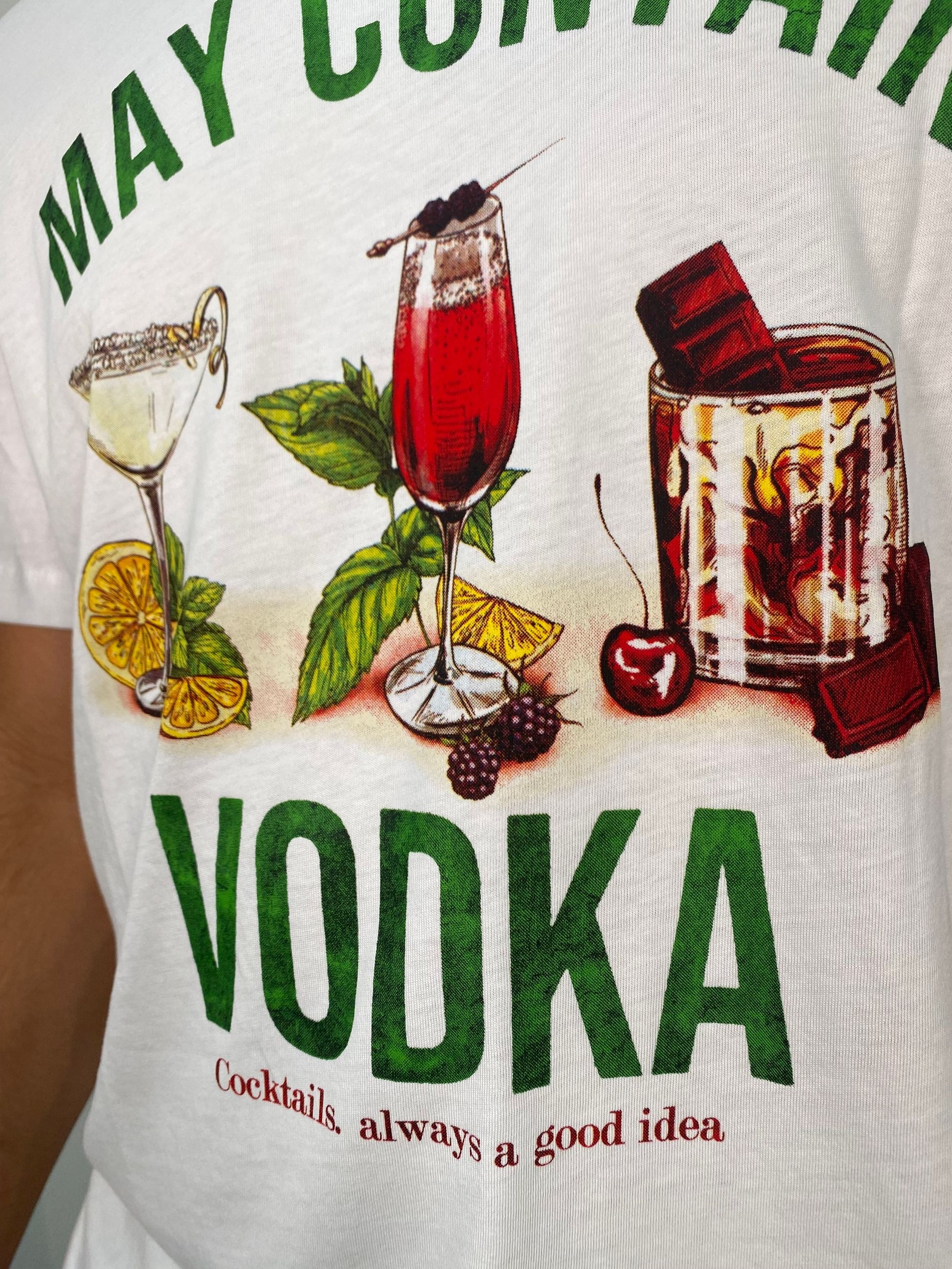 T-SHIRT IN 100% COTONE PREMIUM STAMPA VODKA - REGULAR FIT 25S06TG
