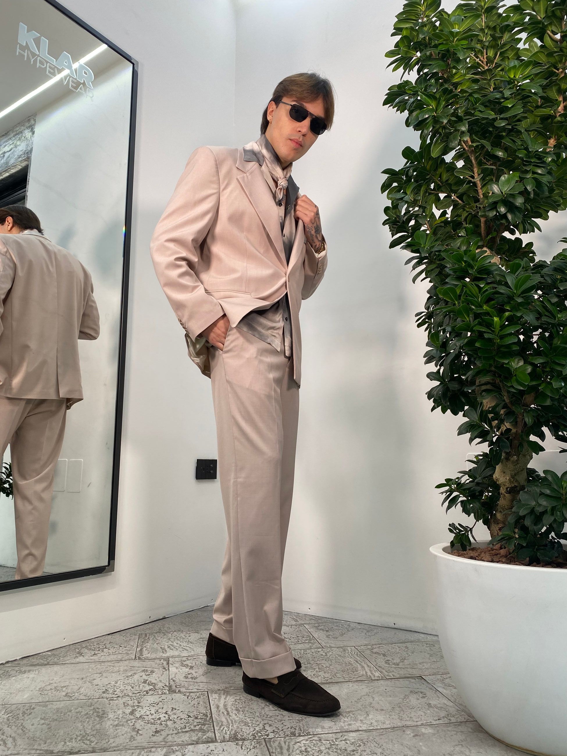 GIACCA DA ABITO MONOPETTO IN POLIVISCOSA - OVERSIZE FIT GIA3219.CIP