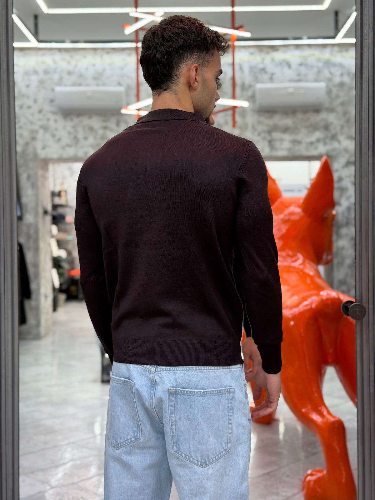 POLO MANICA LUNGA BASIC 2 BOTTONI IN MORBIDA VISCOSA - REGULAR FIT MI3331SS.MEL